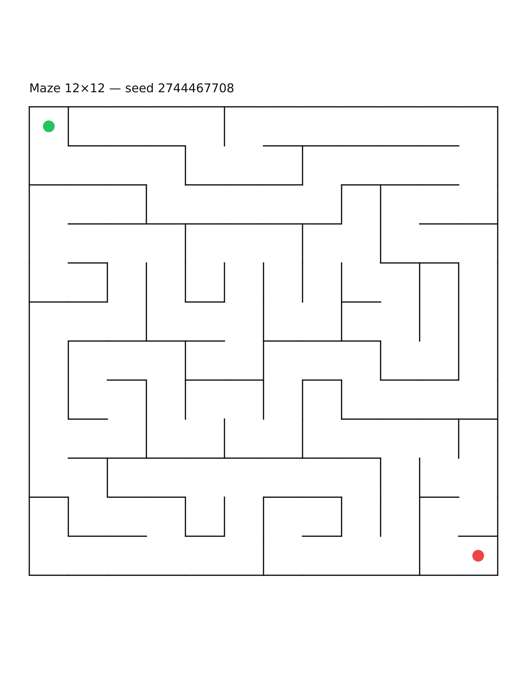 Maze 12×12 #20