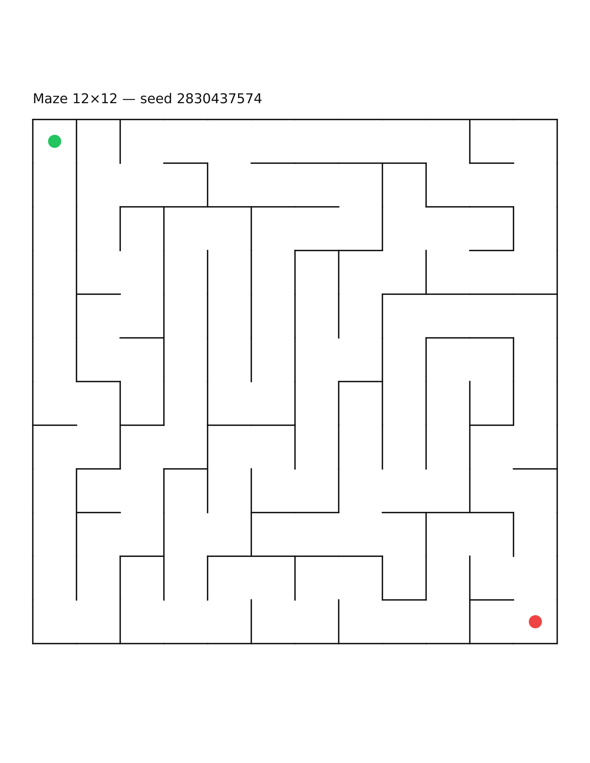 Maze 12×12 #21