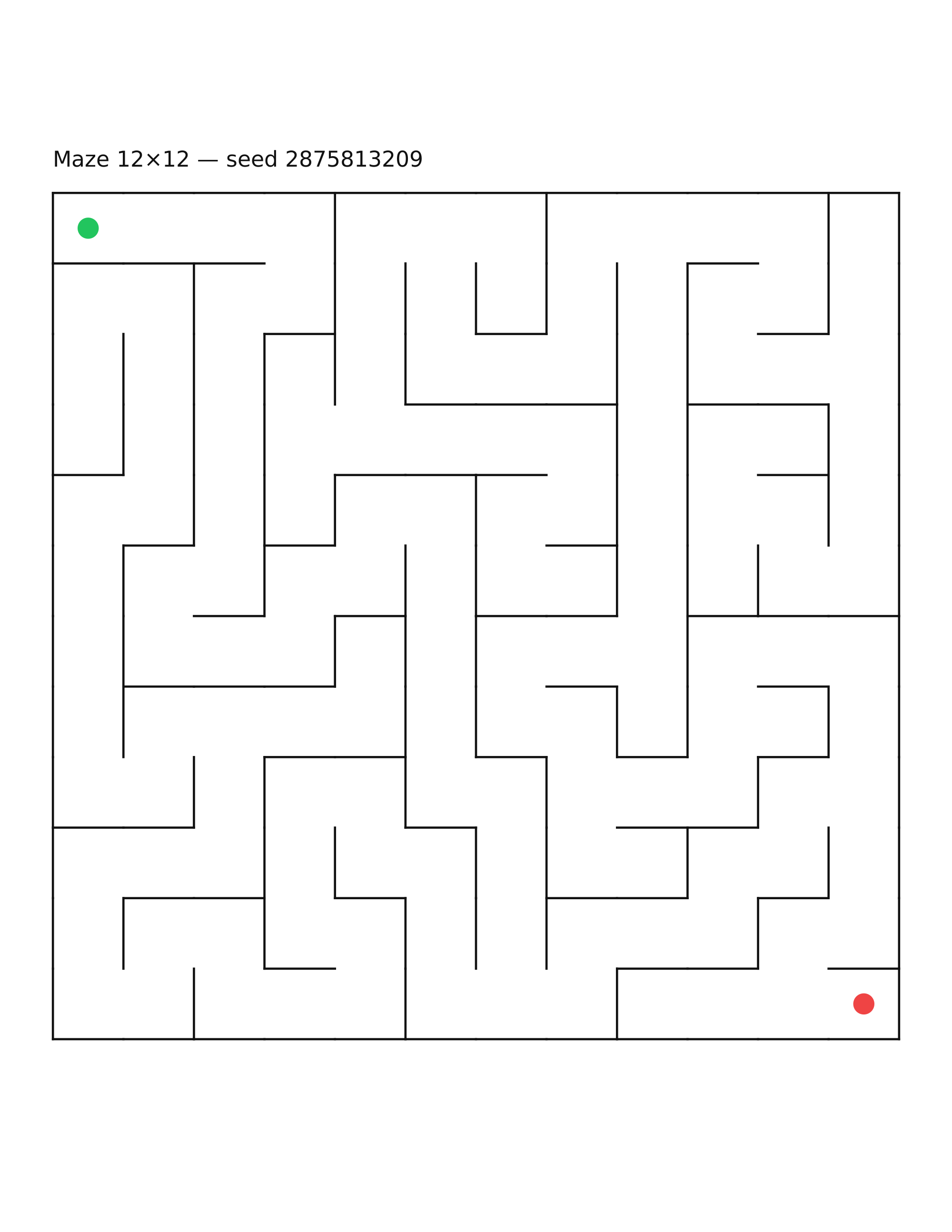 Maze 12×12 #15