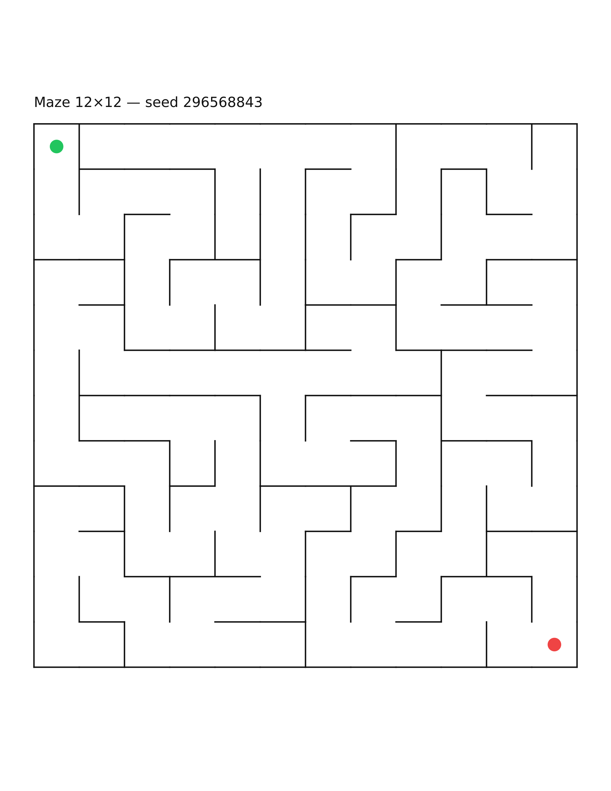 Maze 12×12 #19