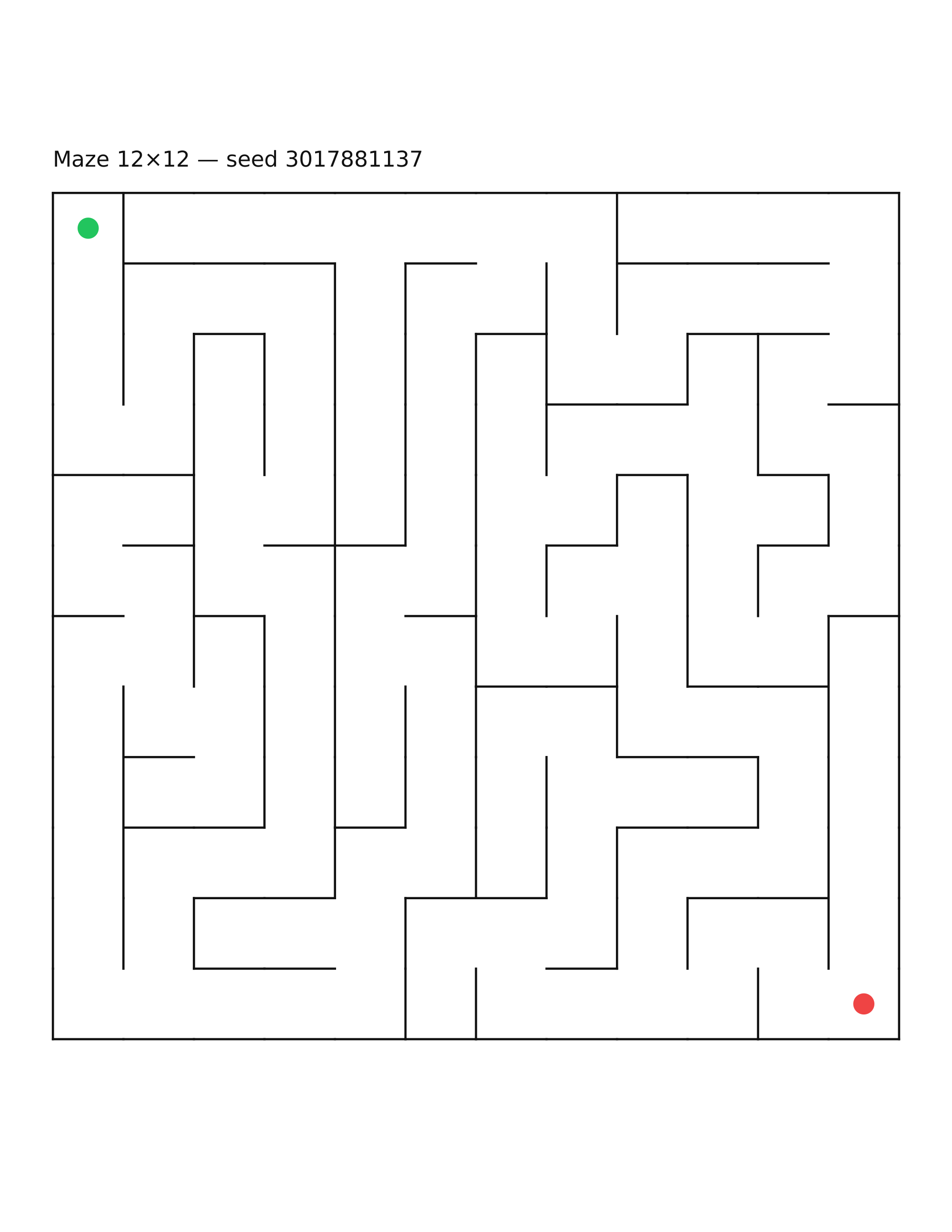 Maze 12×12 #8