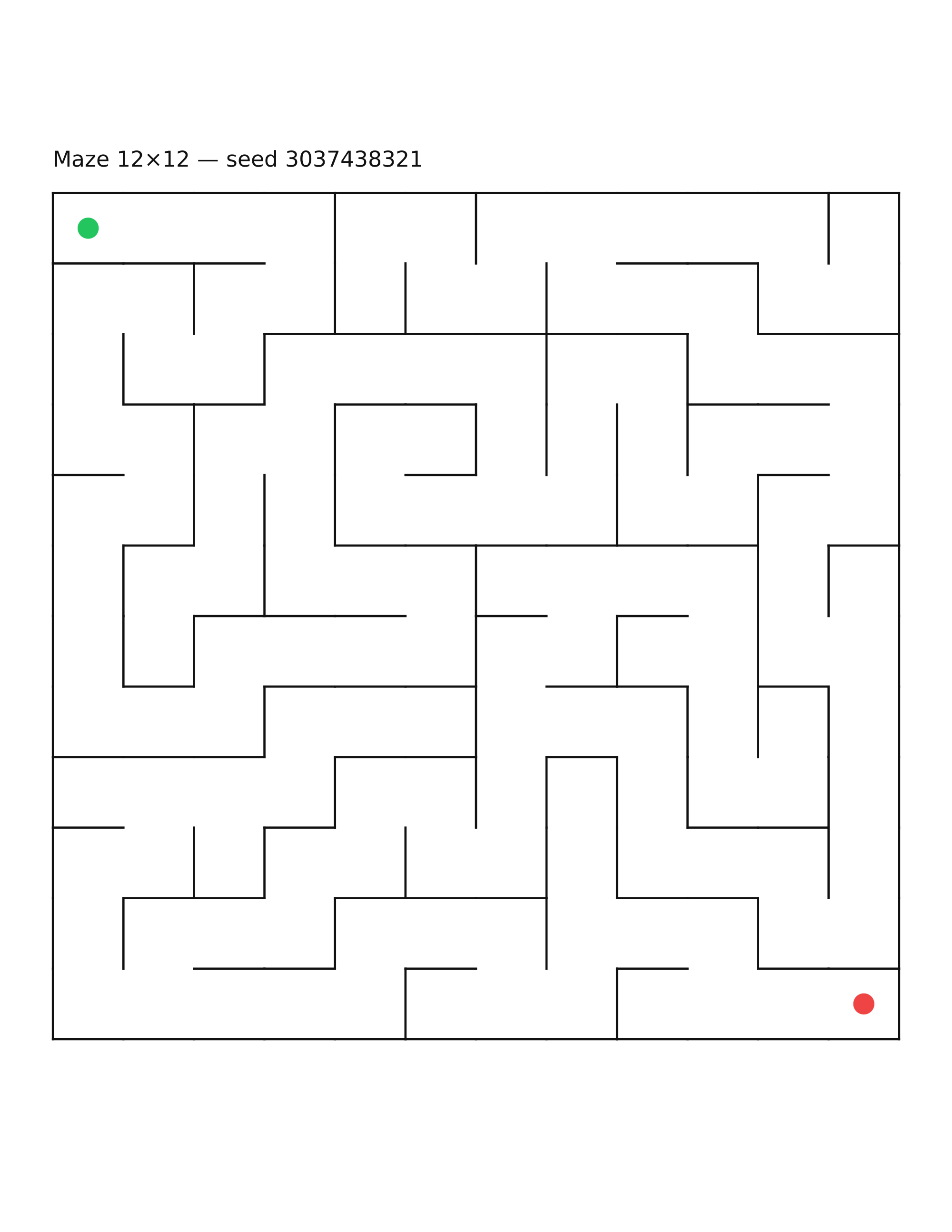 Maze 12×12 #8