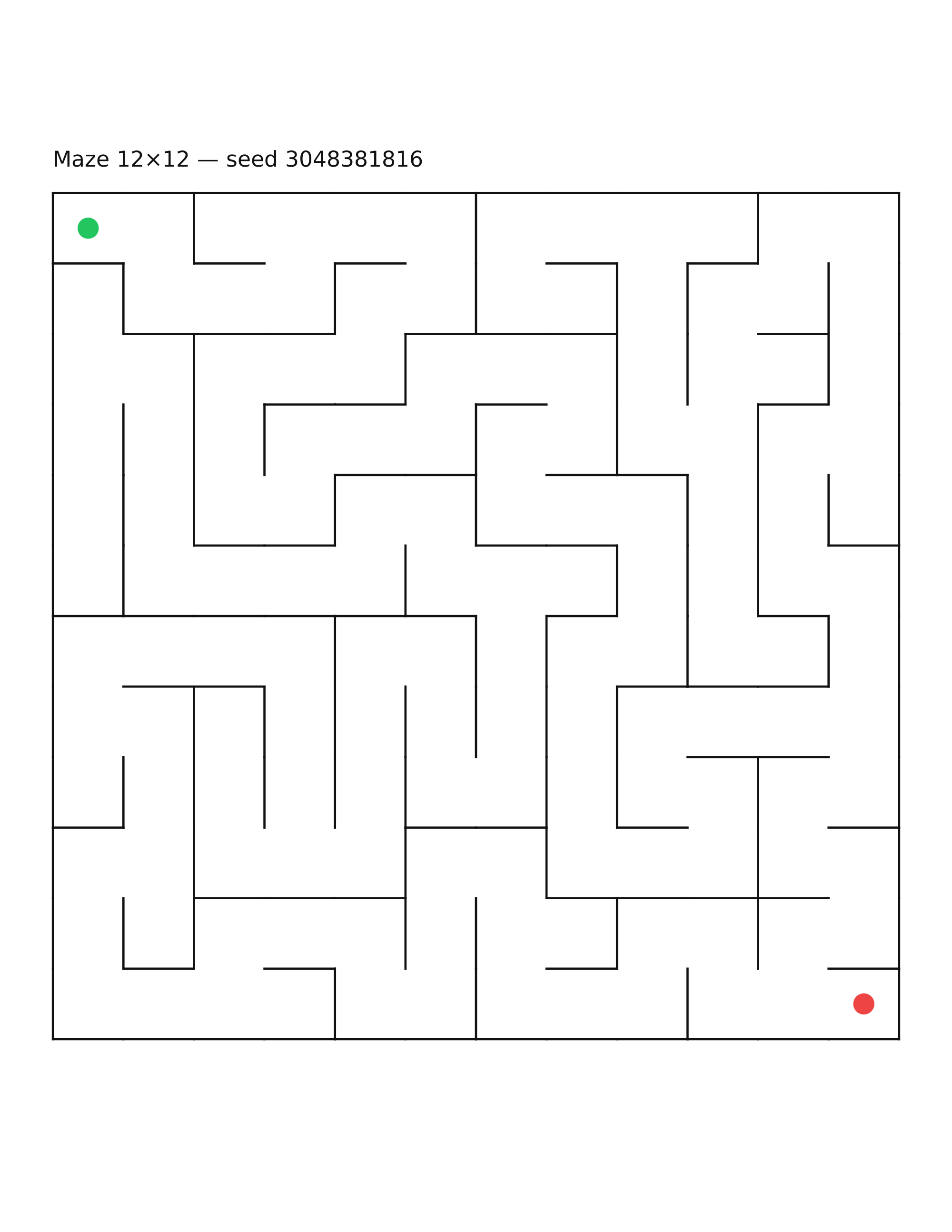 Maze 12×12 #21