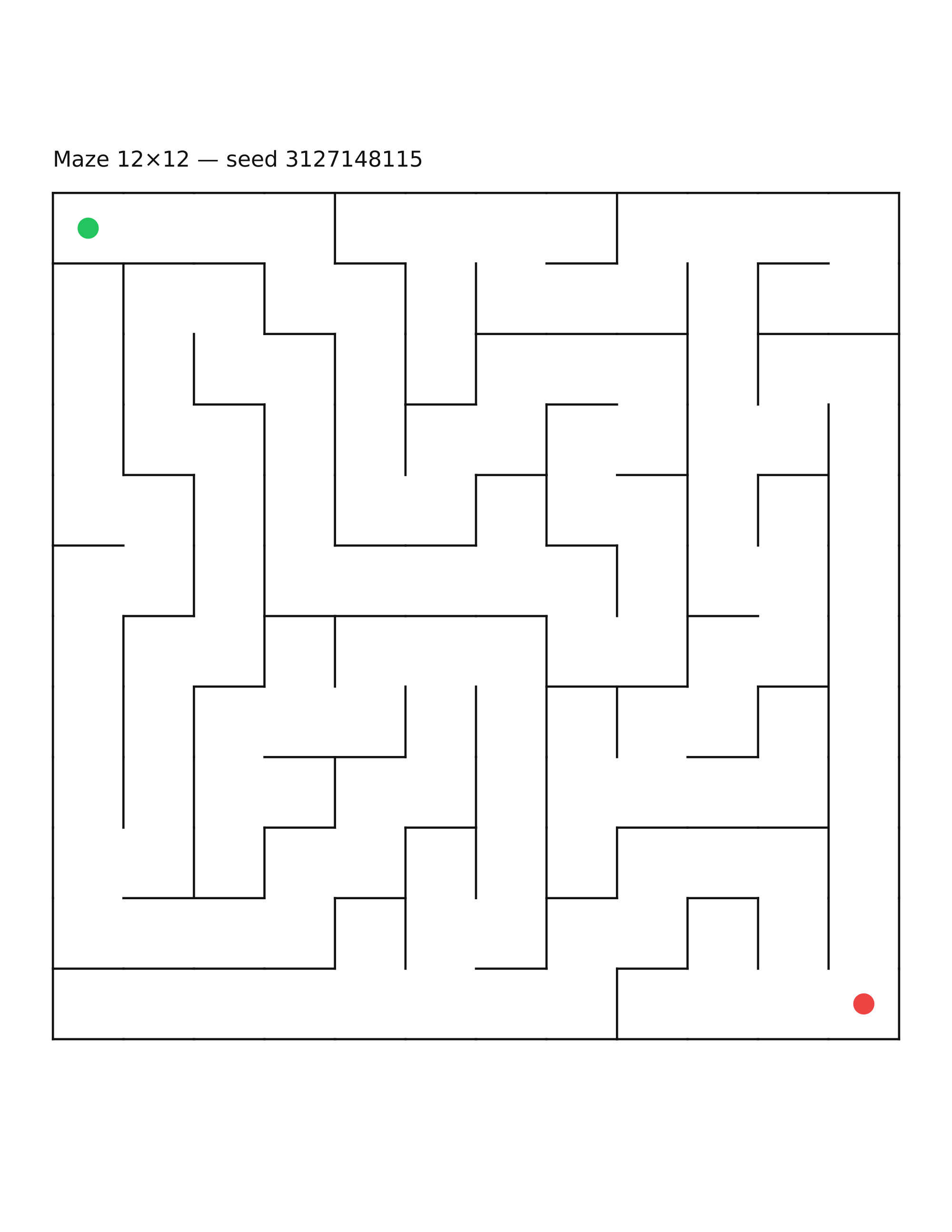 Maze 12×12 #20