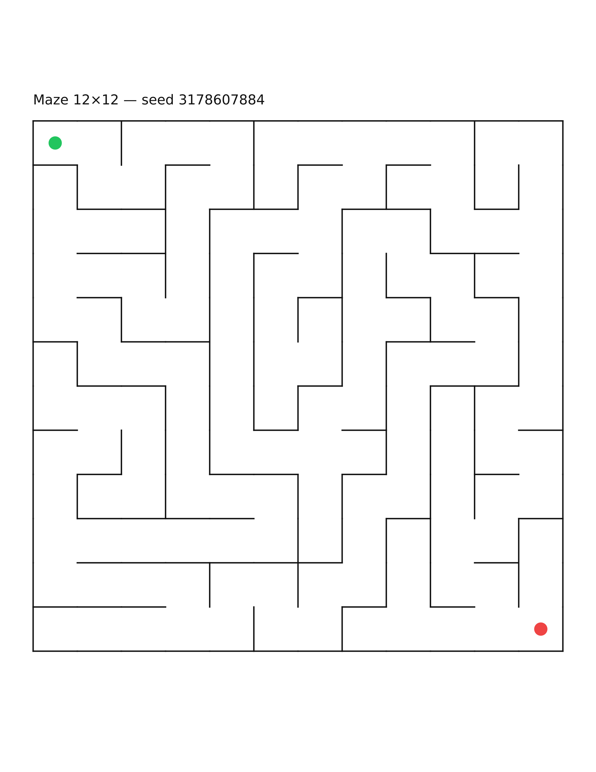 Maze 12×12 #21