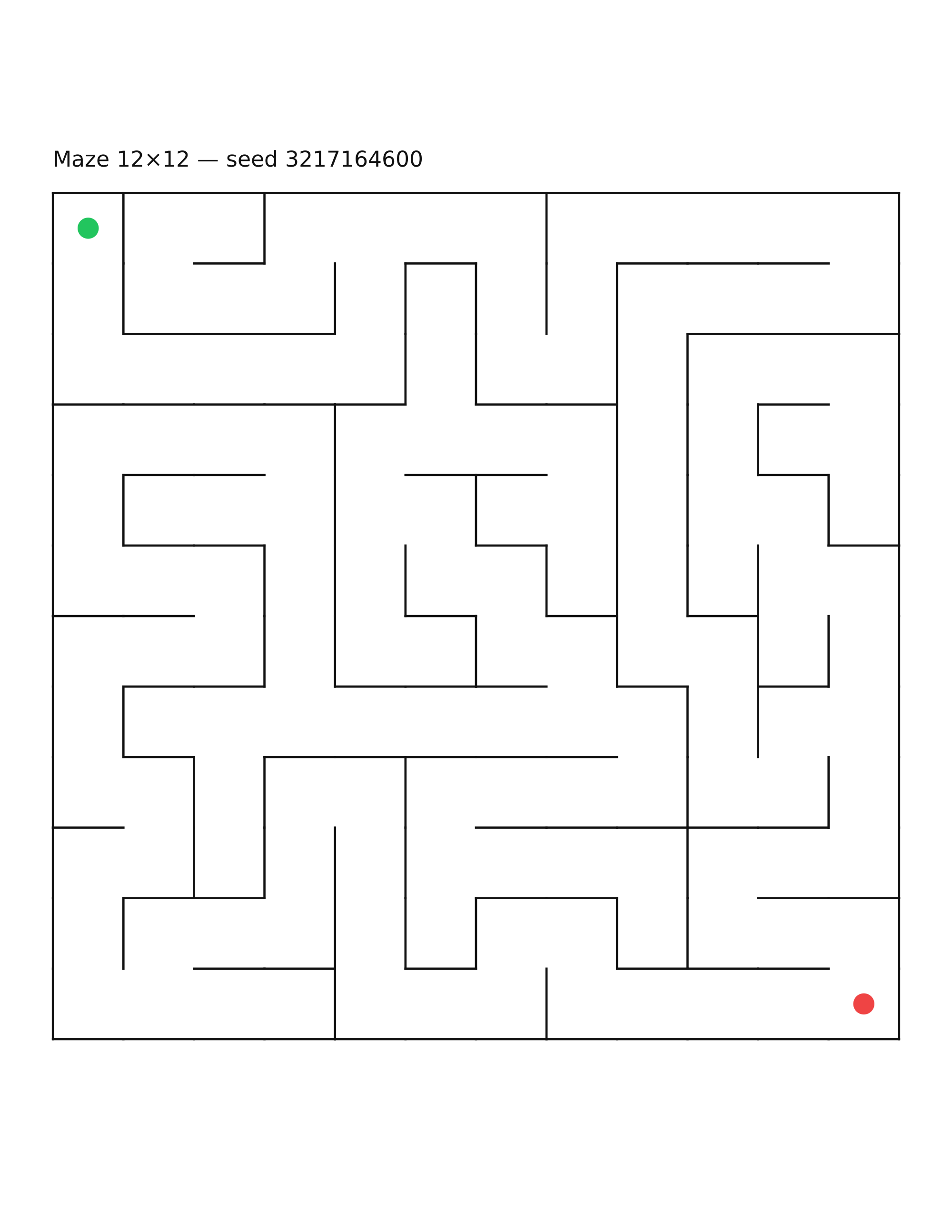 Maze 12×12 #17