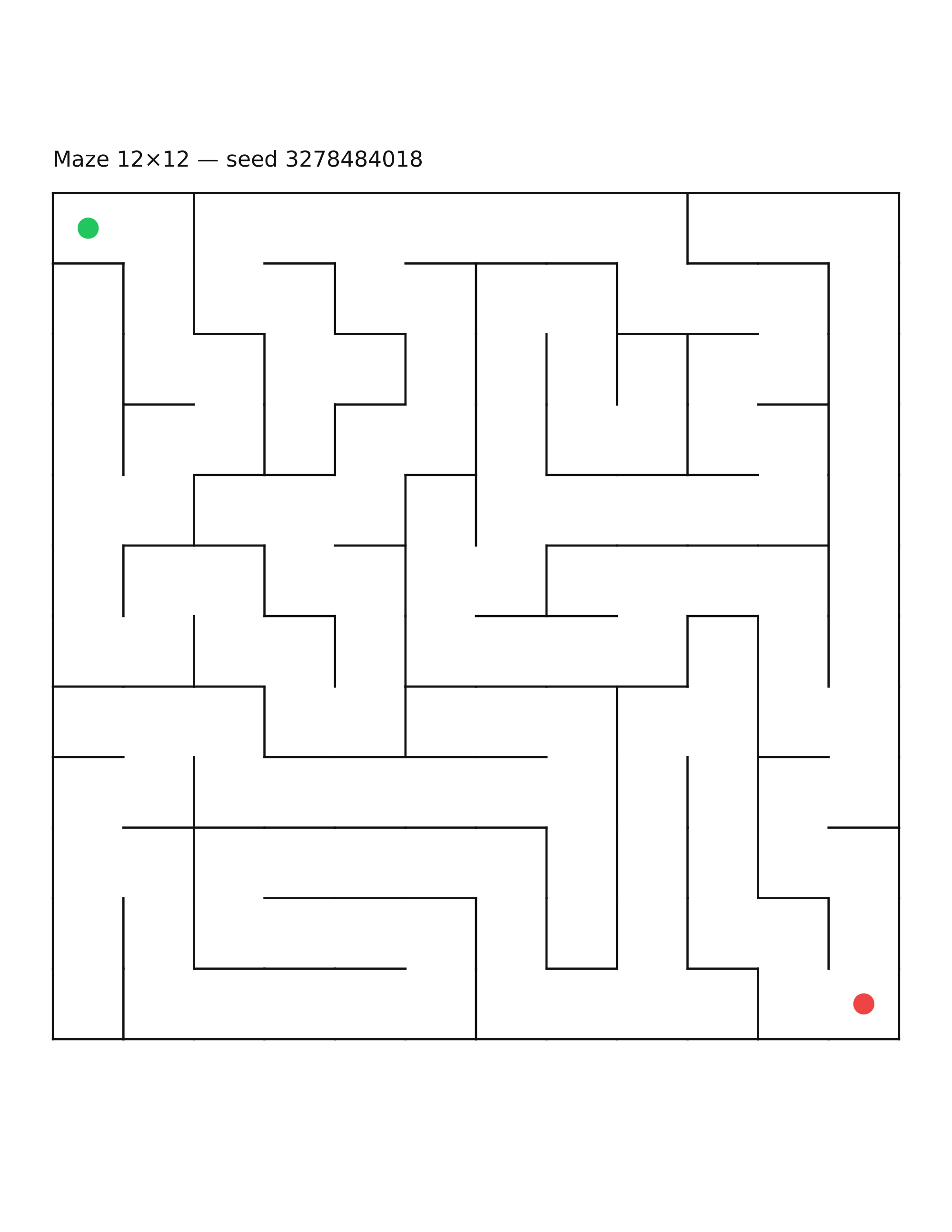 Maze 12×12 #17