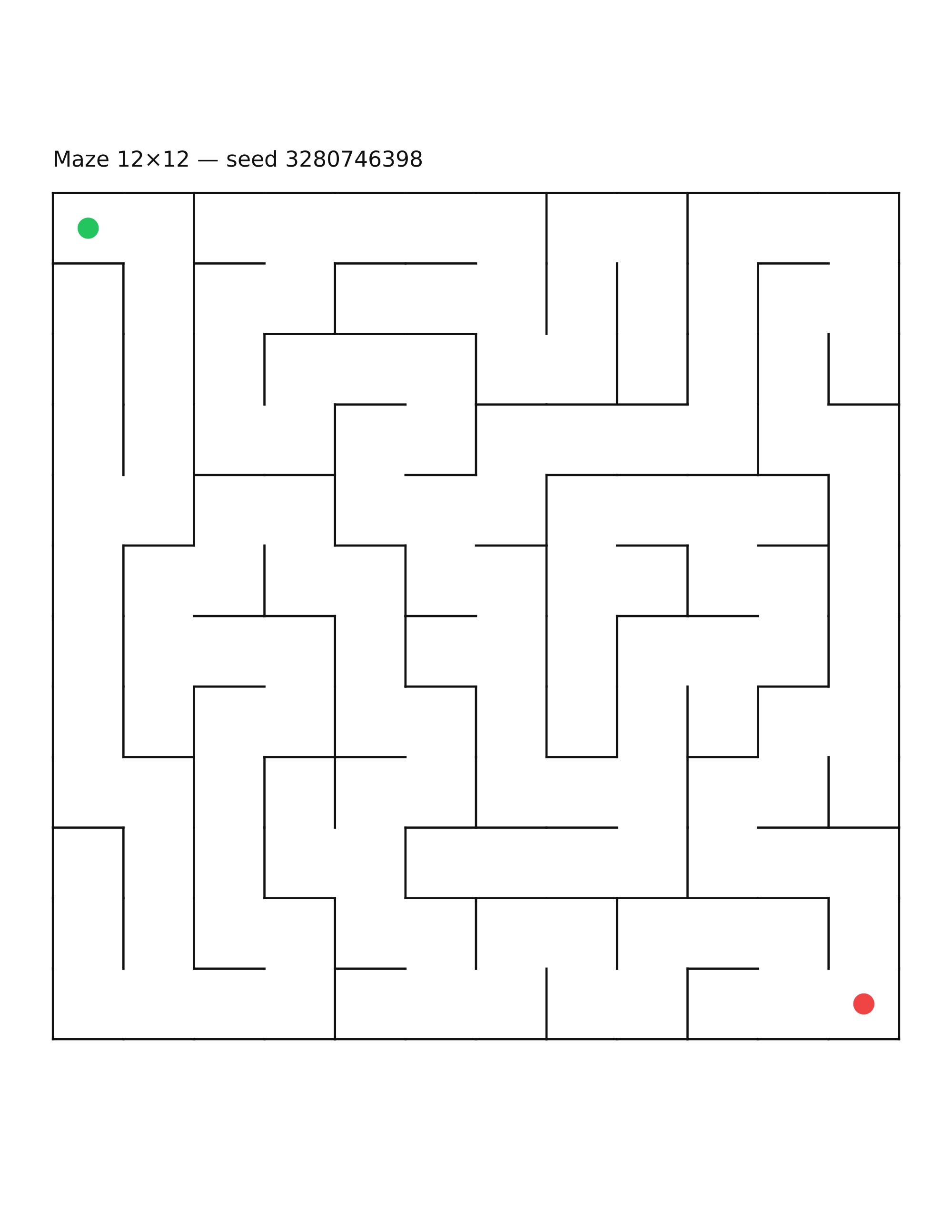 Maze 12×12 #9