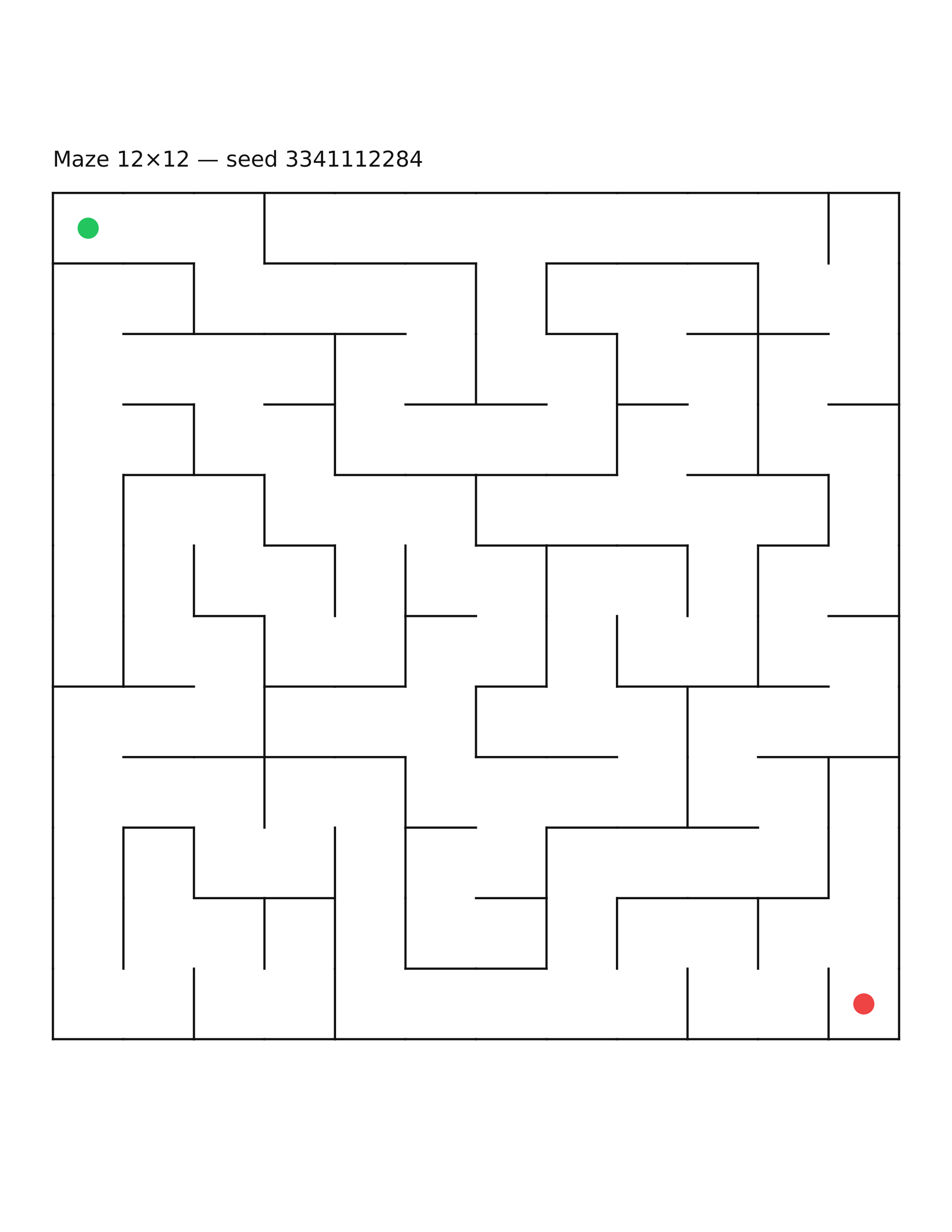 Maze 12×12 #15