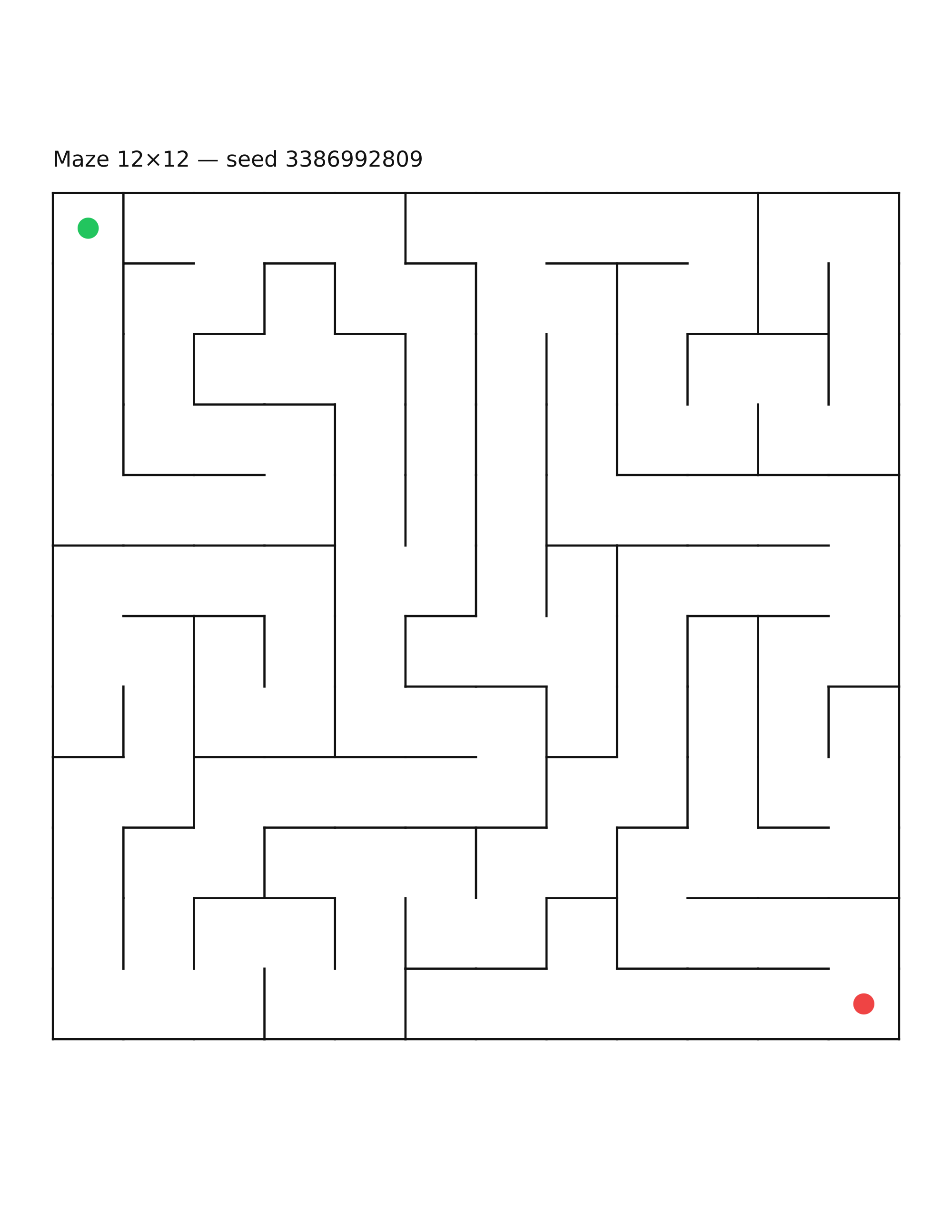 Maze 12×12 #18