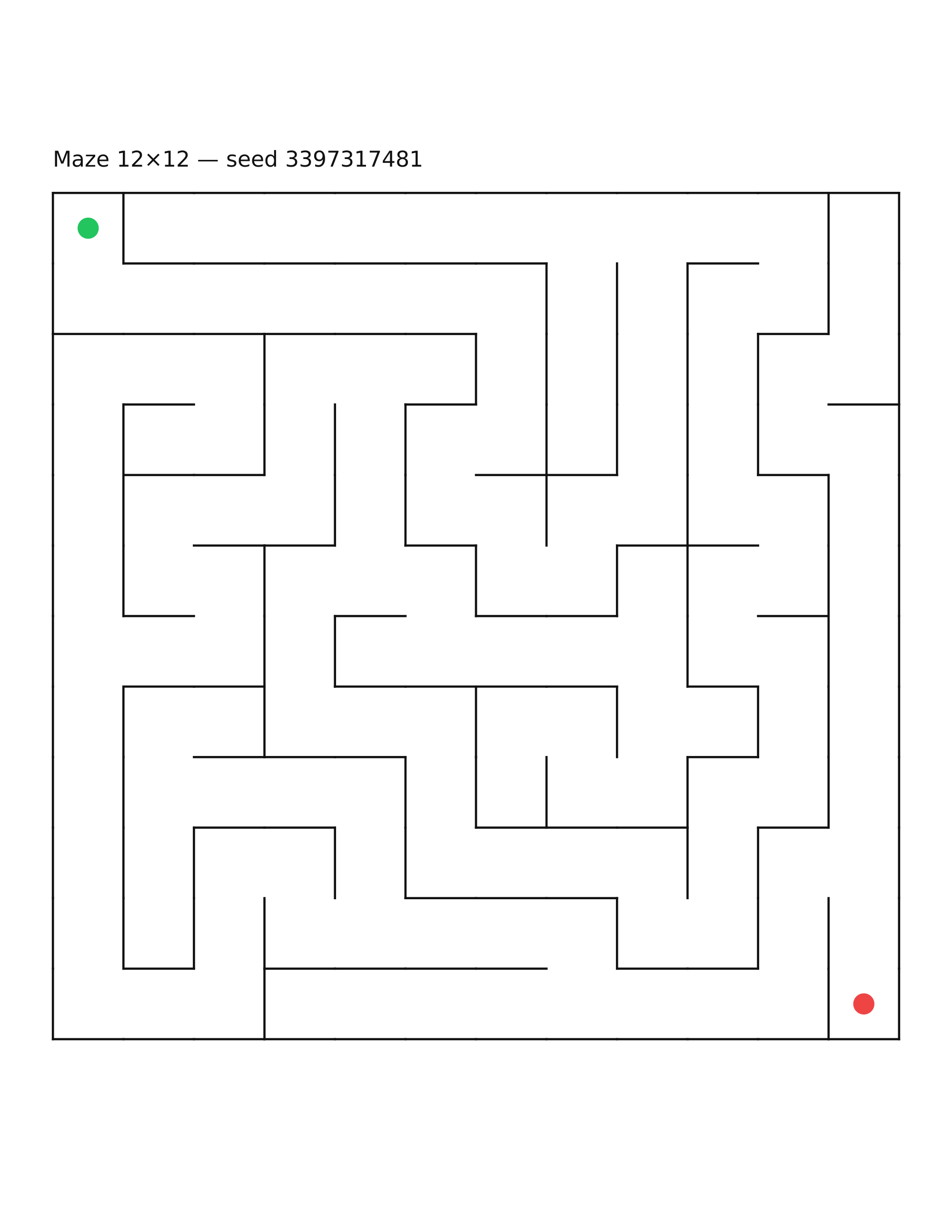 Maze 12×12 #21