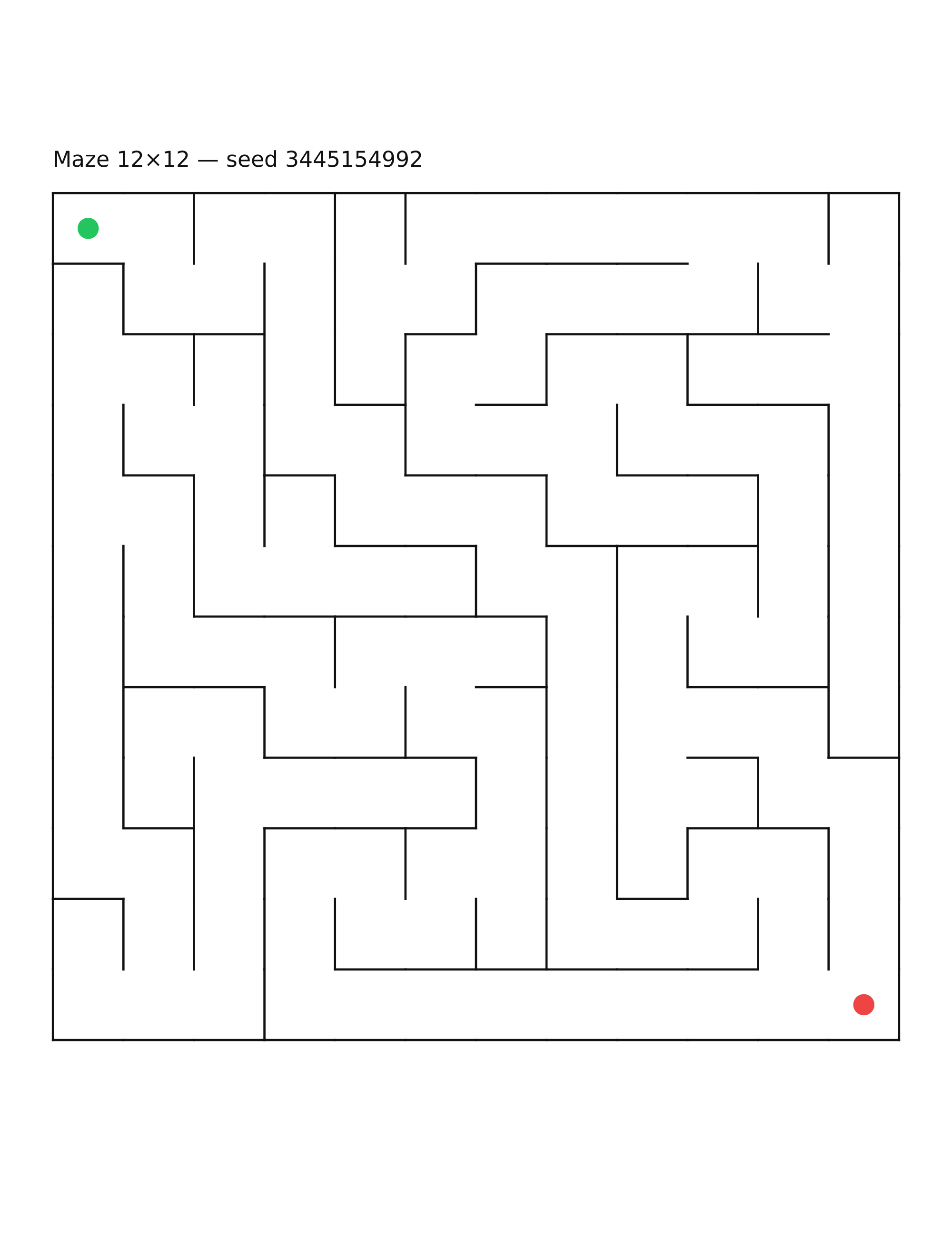 Maze 12×12 #9