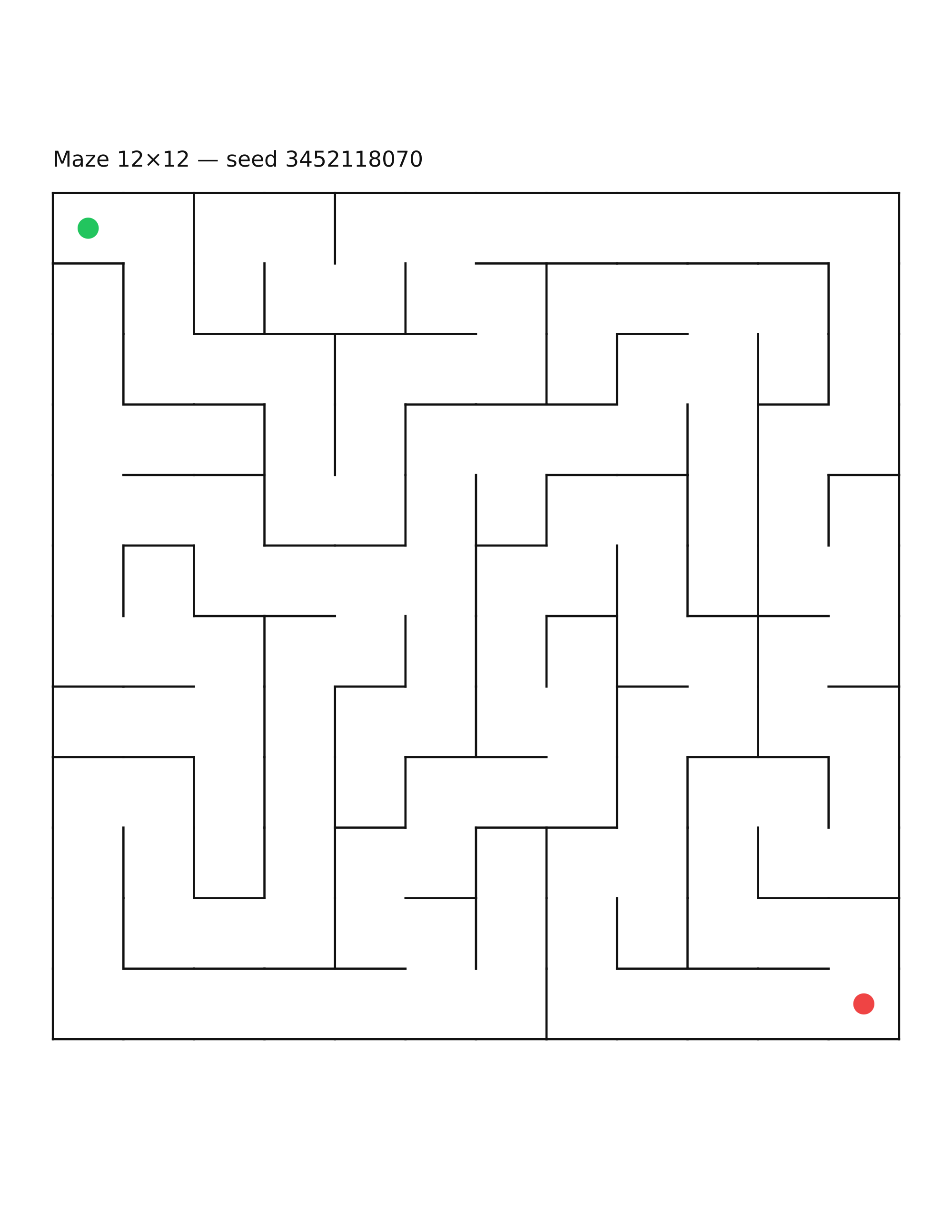 Maze 12×12 #22