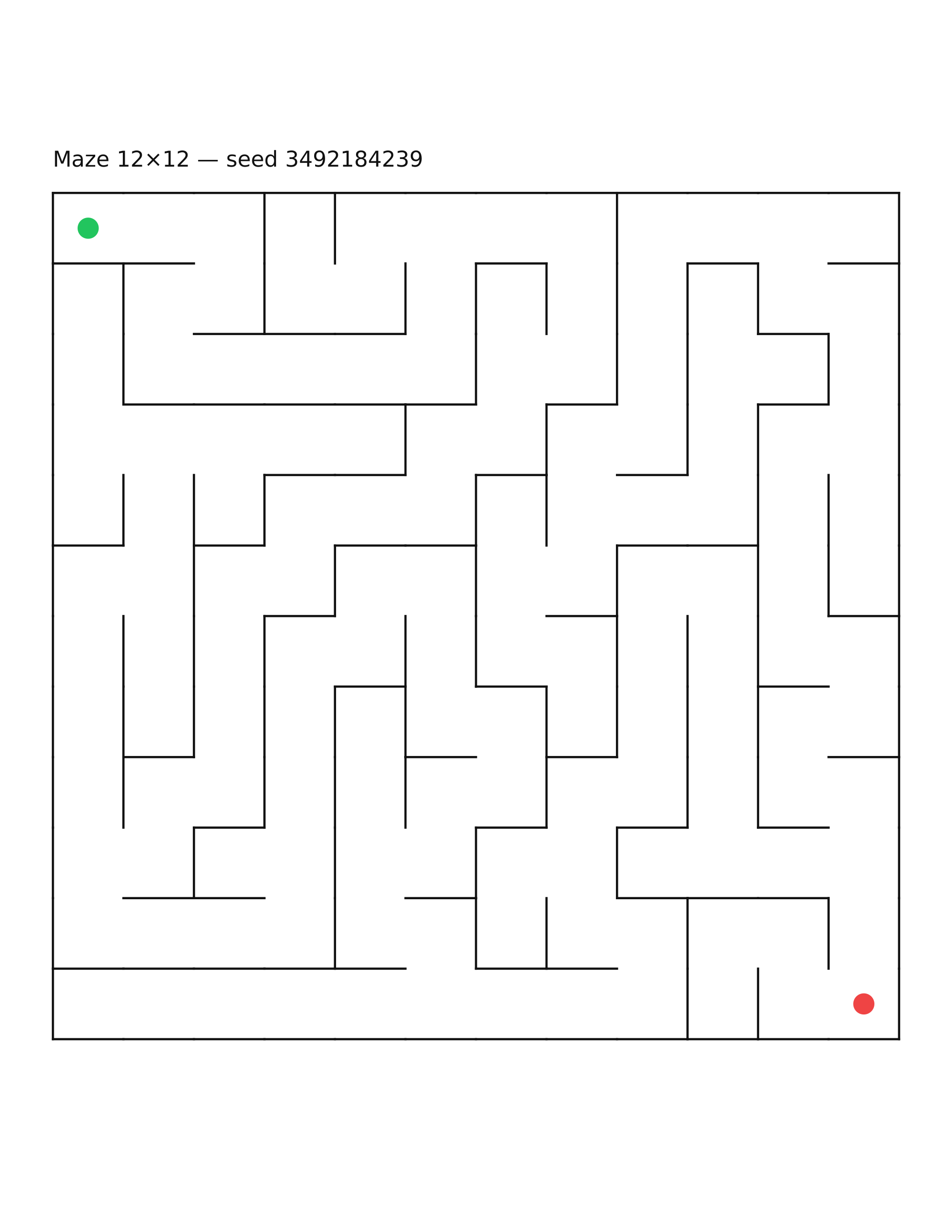 Maze 12×12 #21