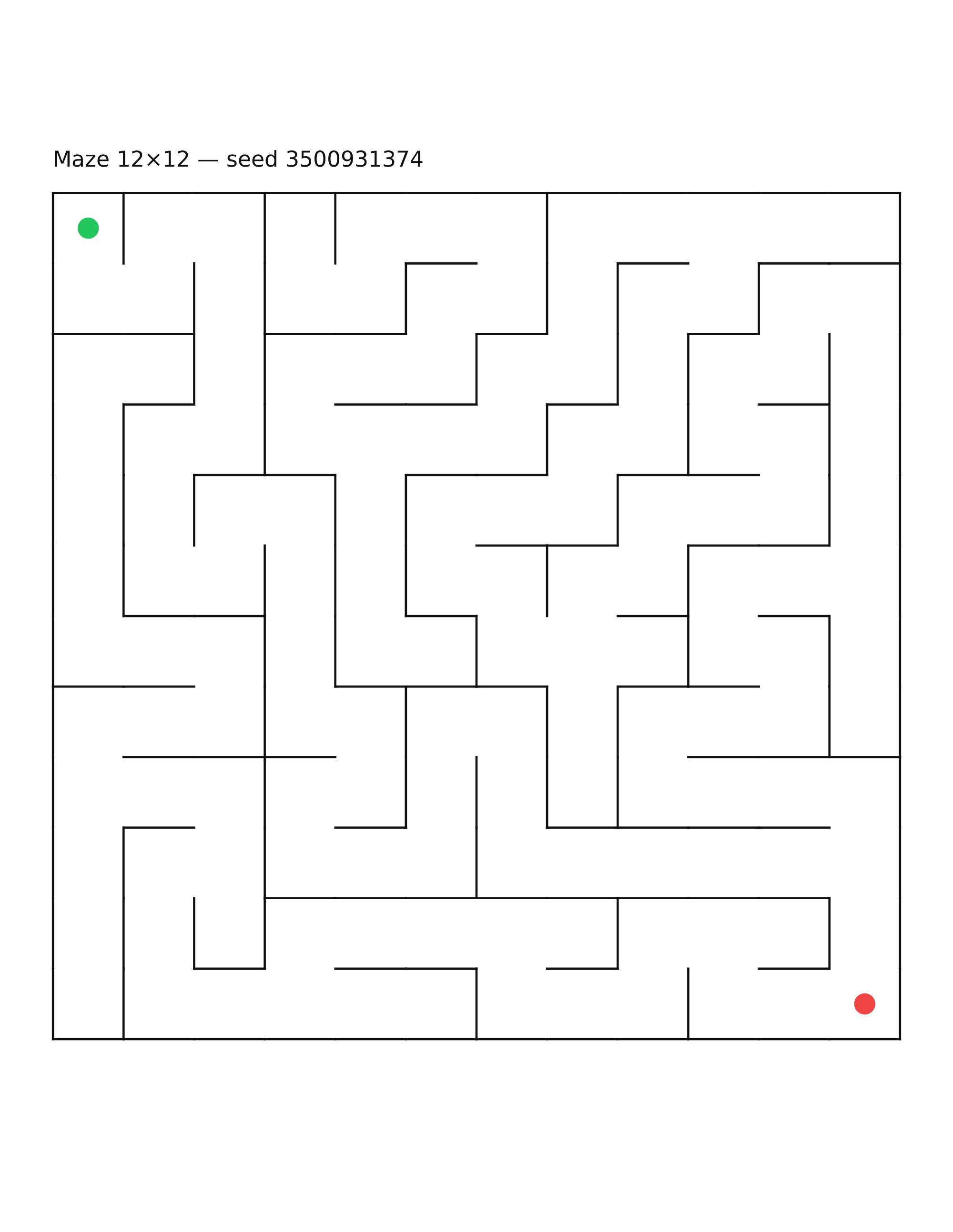 Maze 12×12 #16