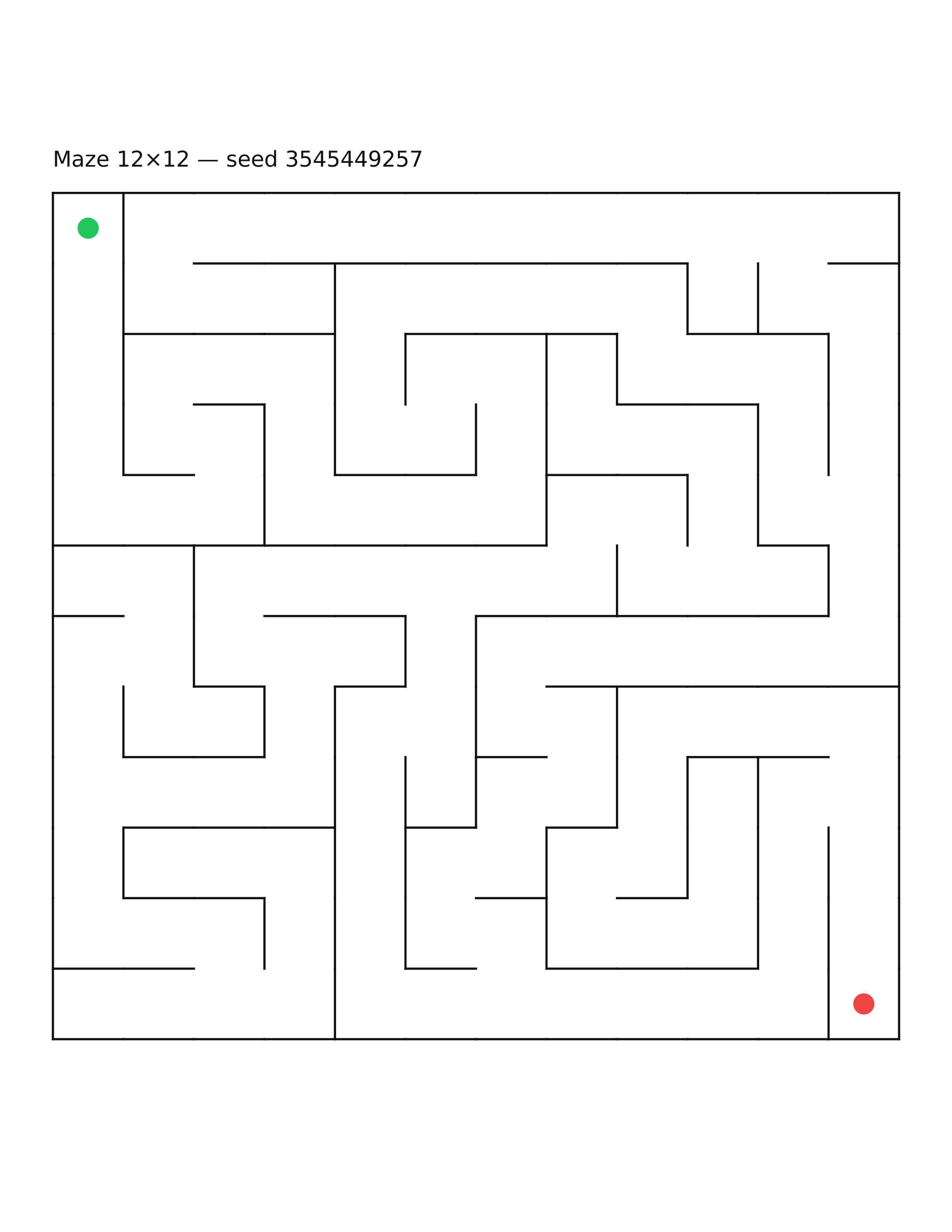Maze 12×12 #10