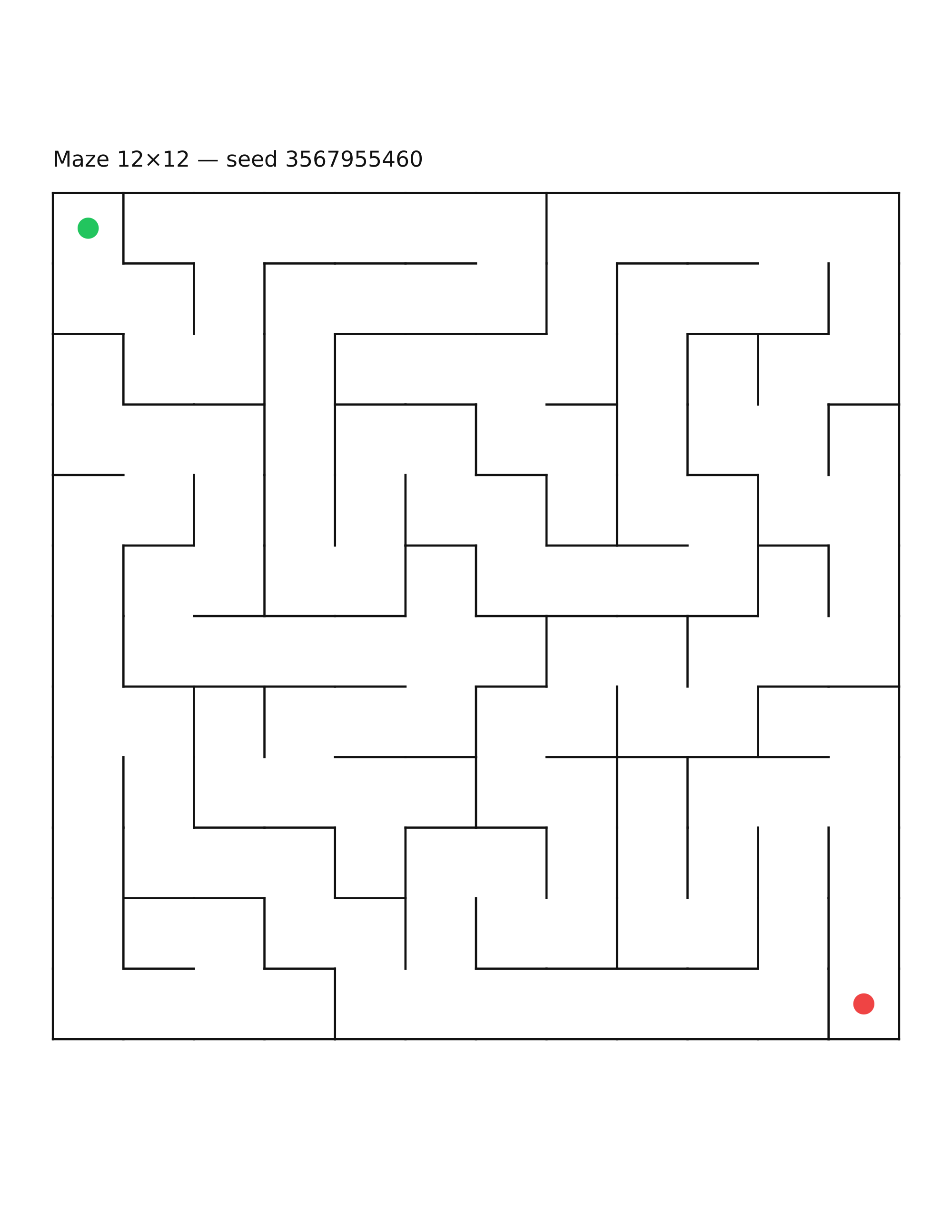 Maze 12×12 #19