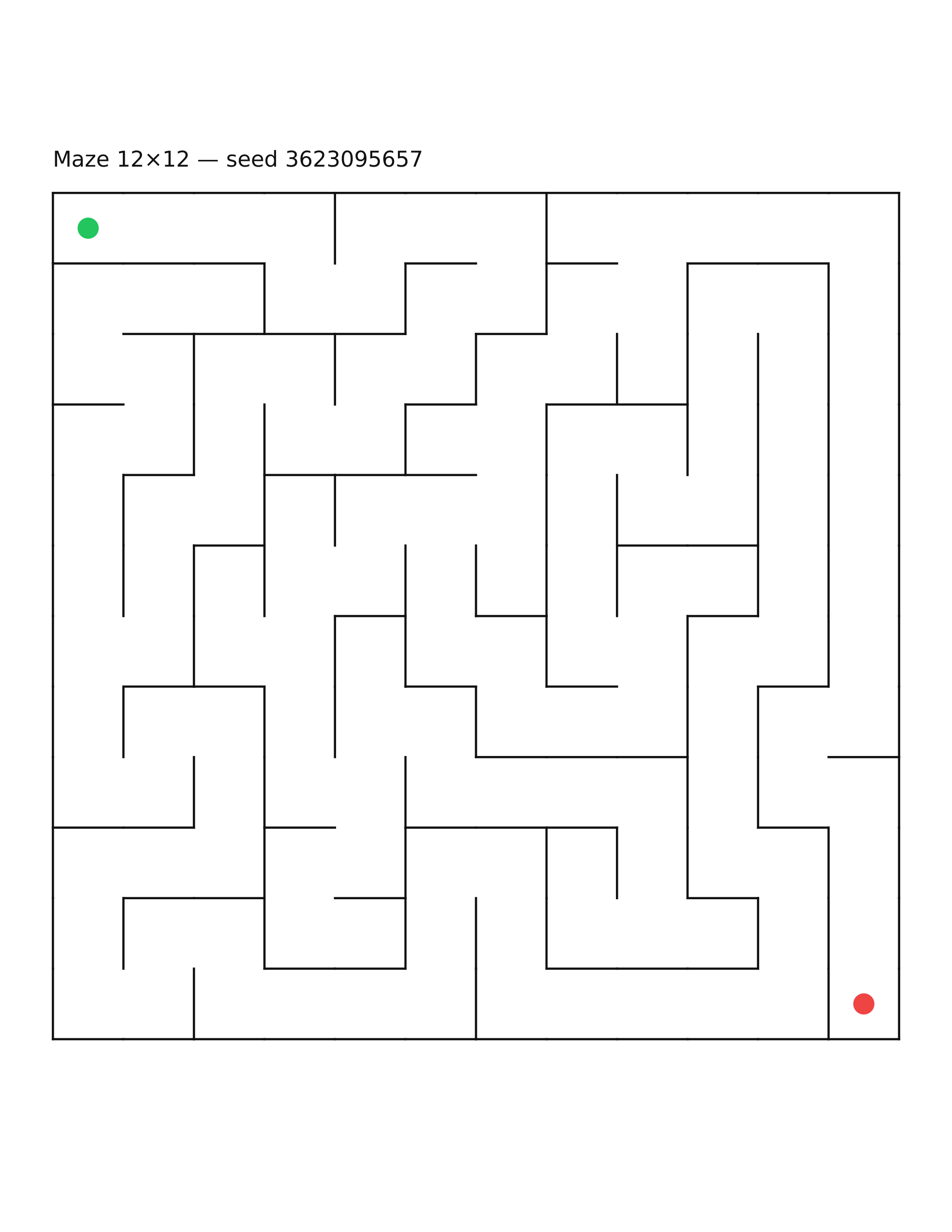 Maze 12×12 #7
