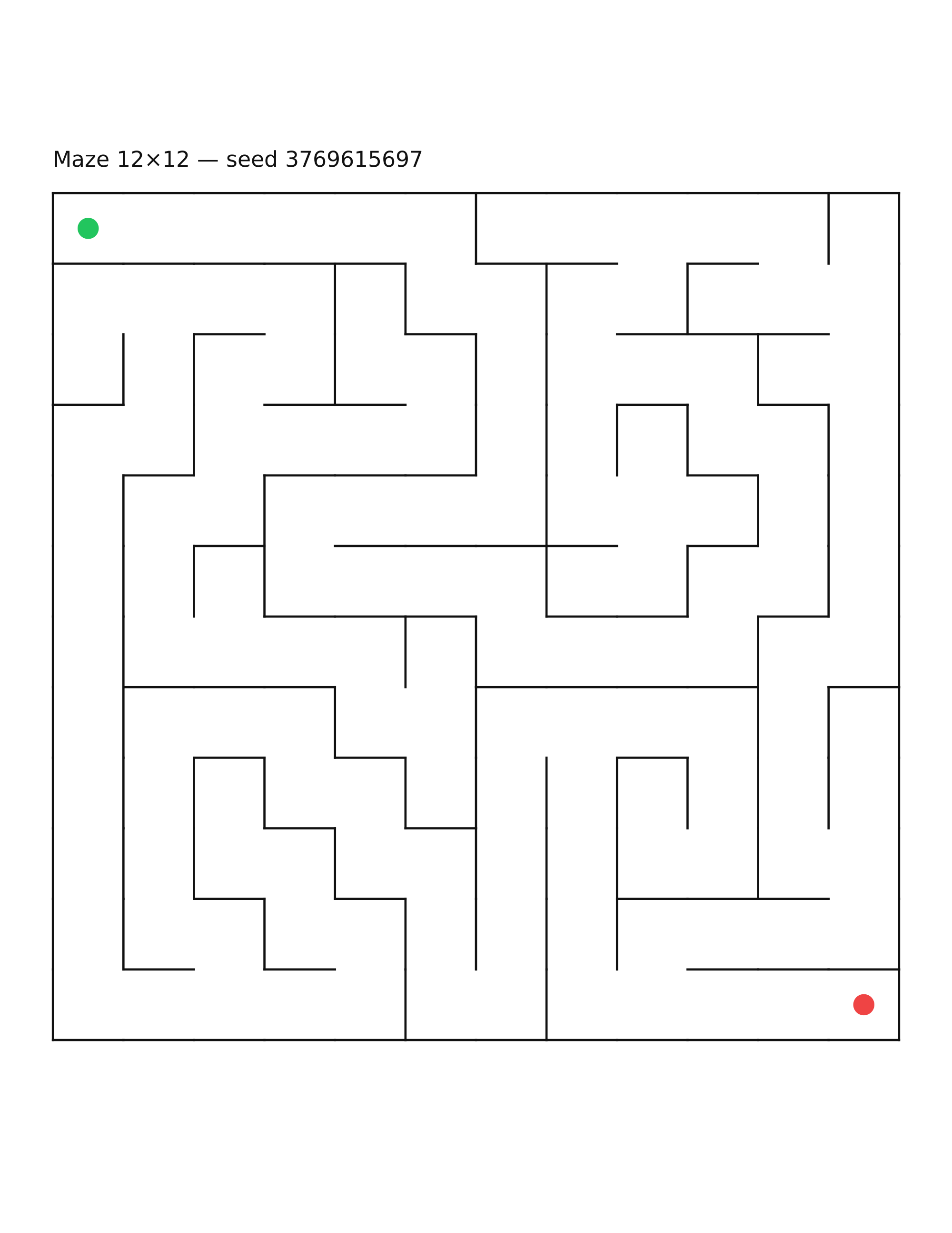 Maze 12×12 #13