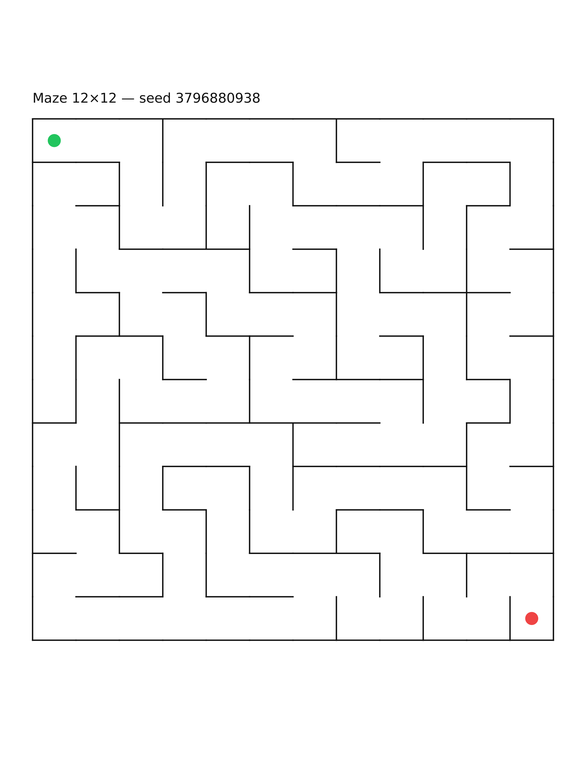 Maze 12×12 #12