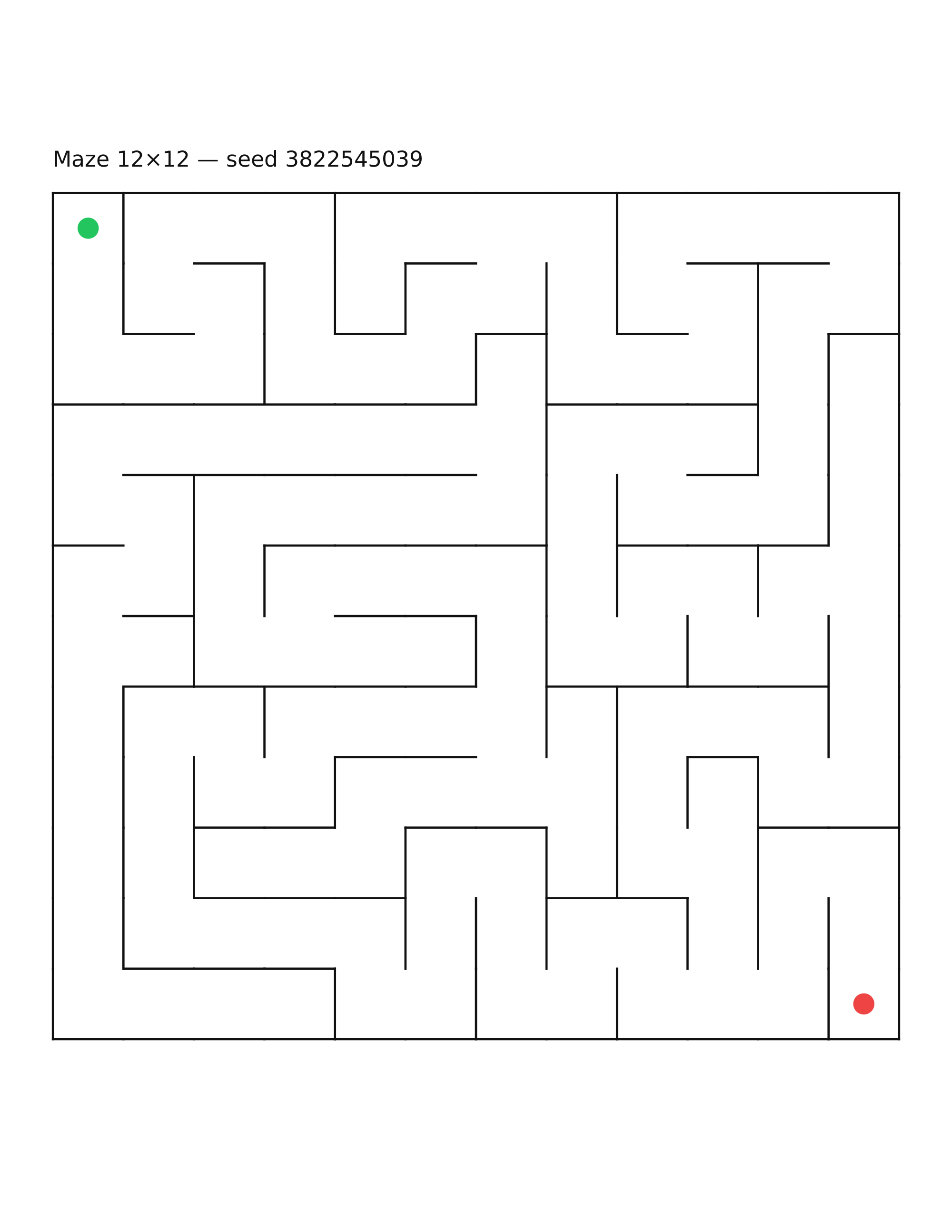 Maze 12×12 #16