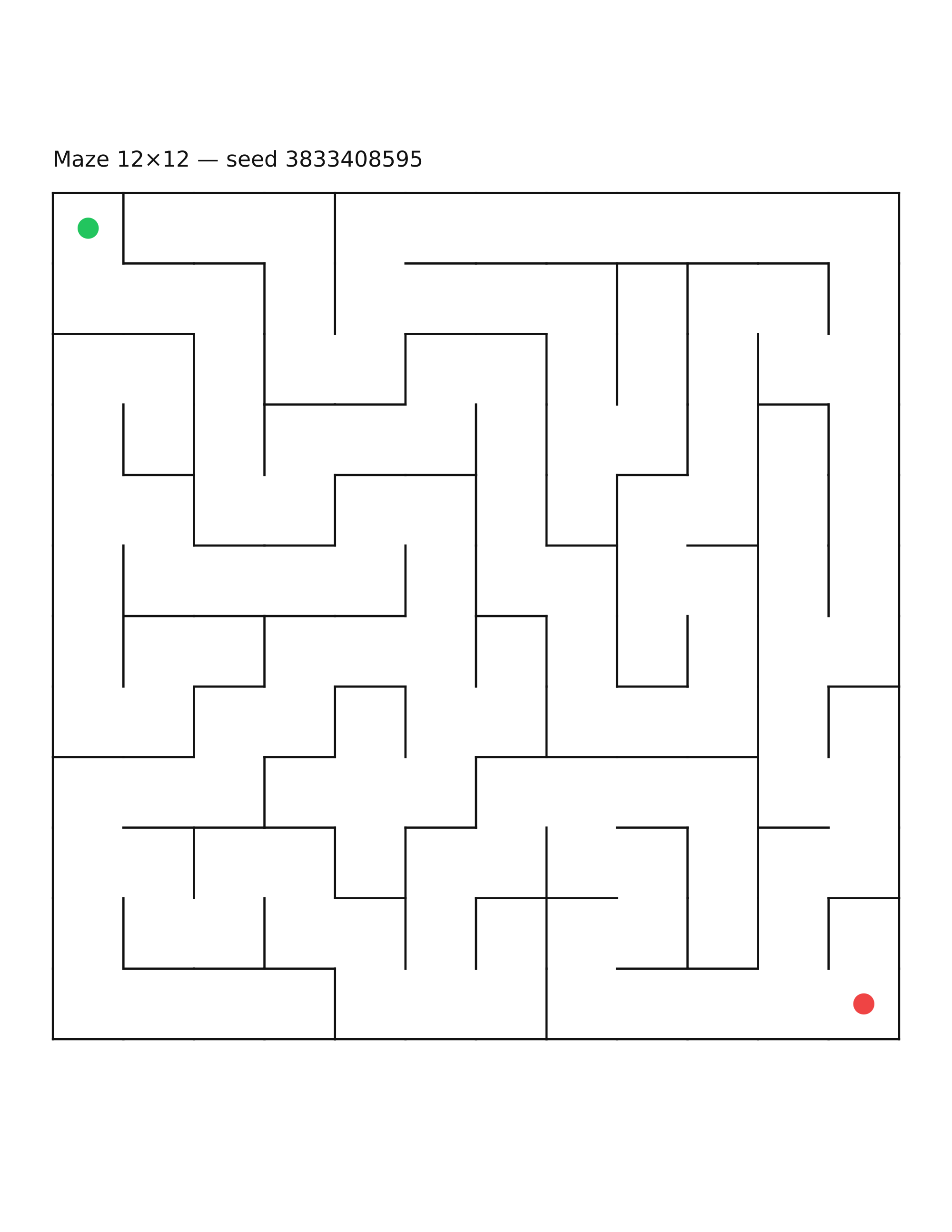 Maze 12×12 #21
