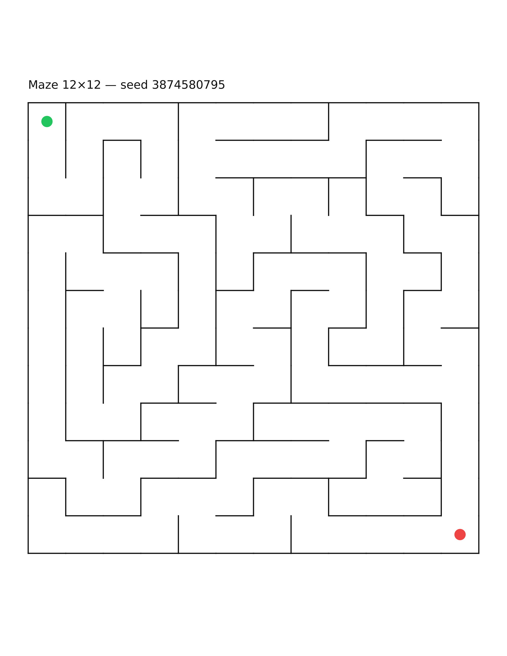 Maze 12×12 #23