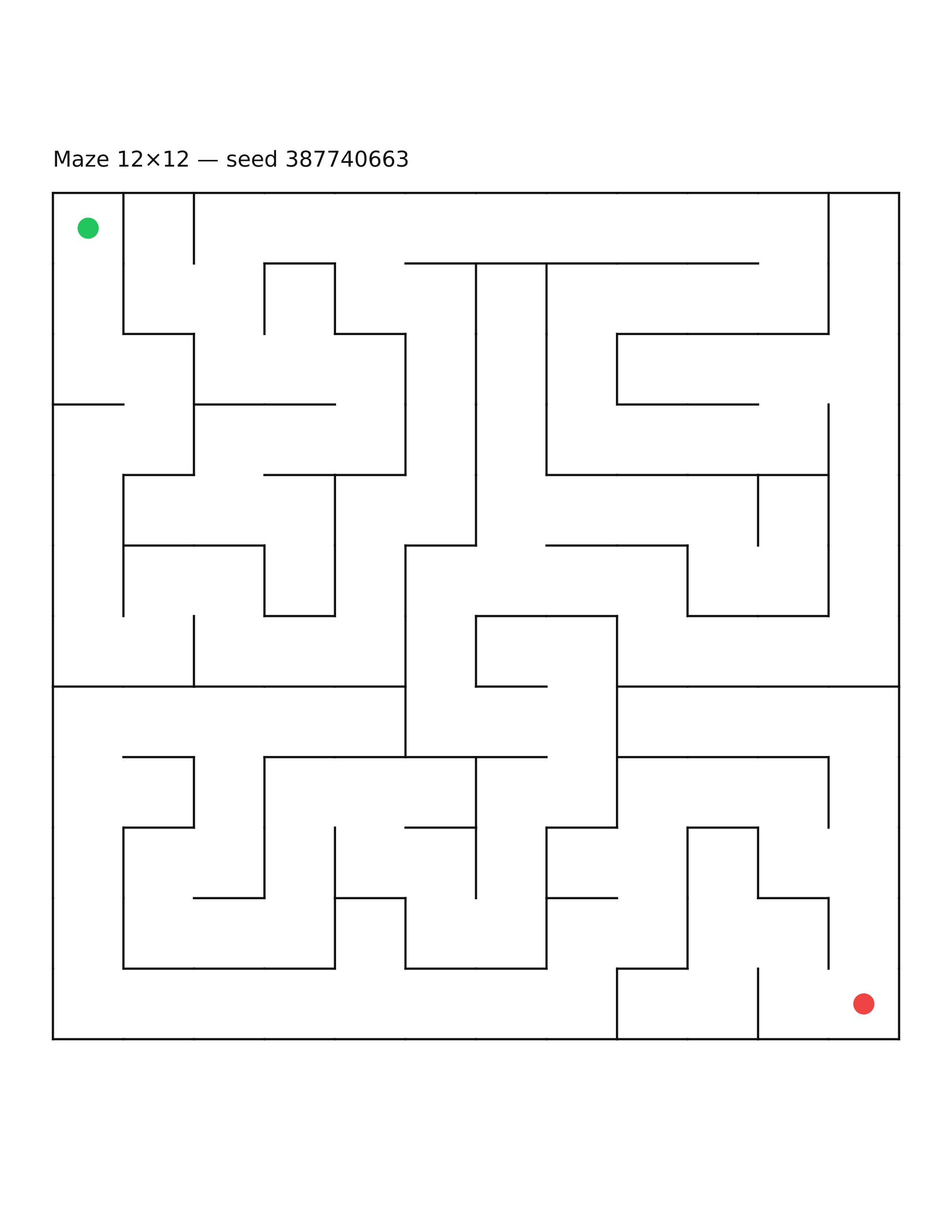 Maze 12×12 #23