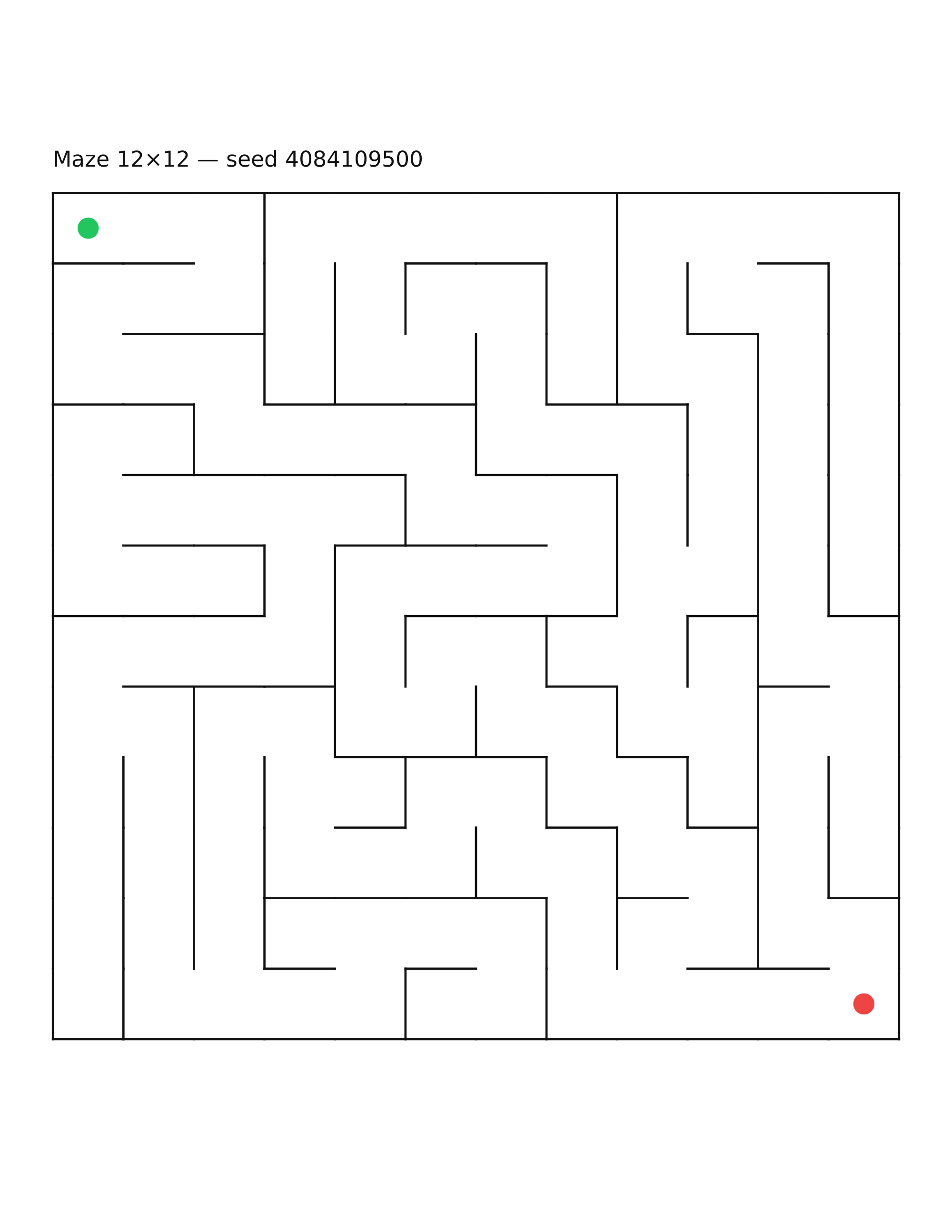 Maze 12×12 #6