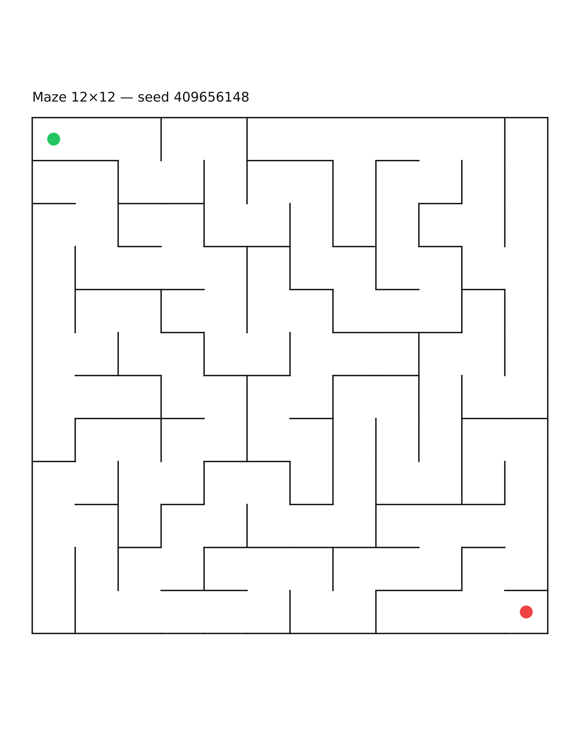 Maze 12×12 #7