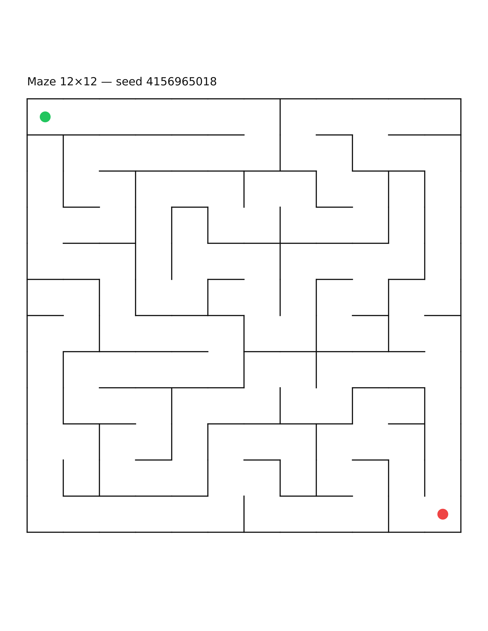 Maze 12×12 #18