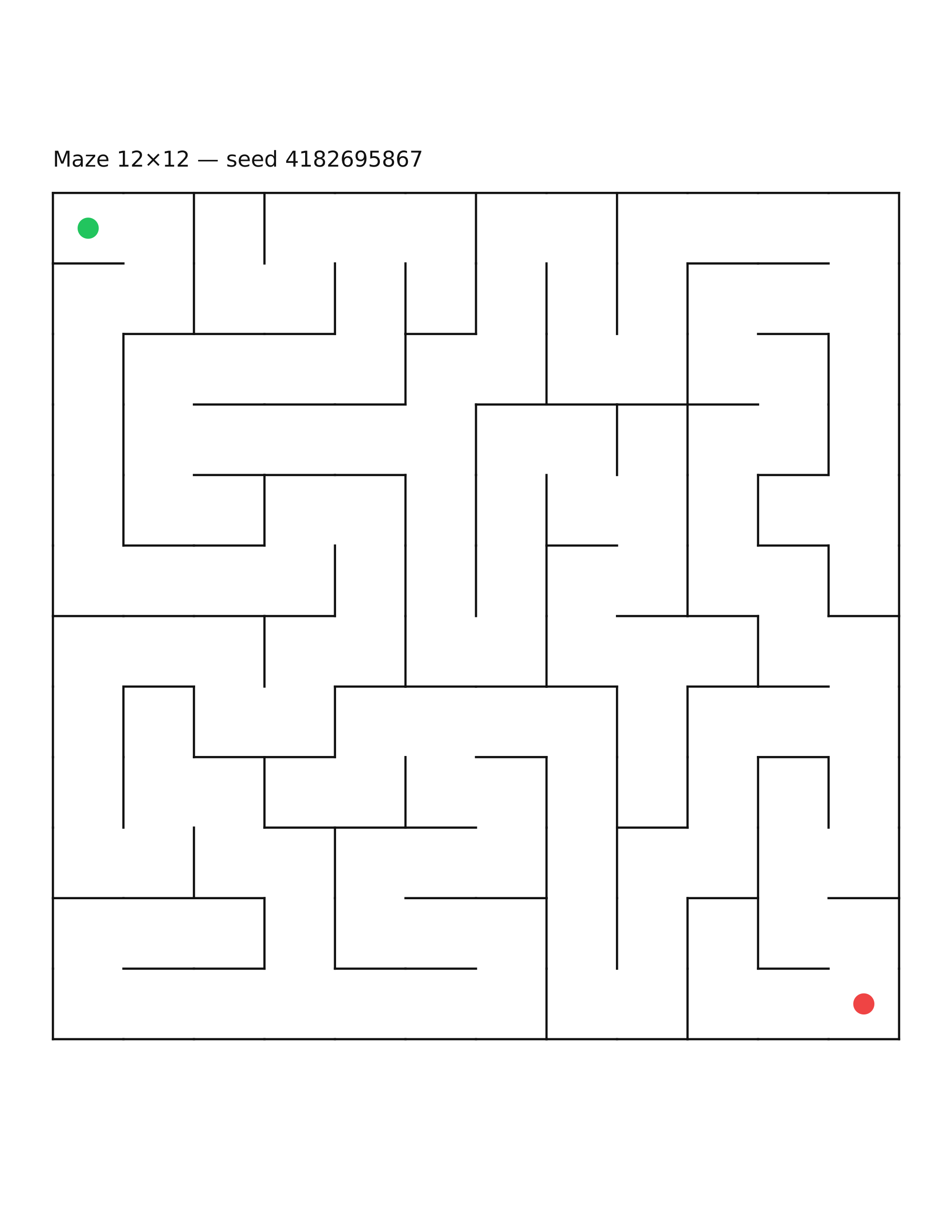 Maze 12×12 #20