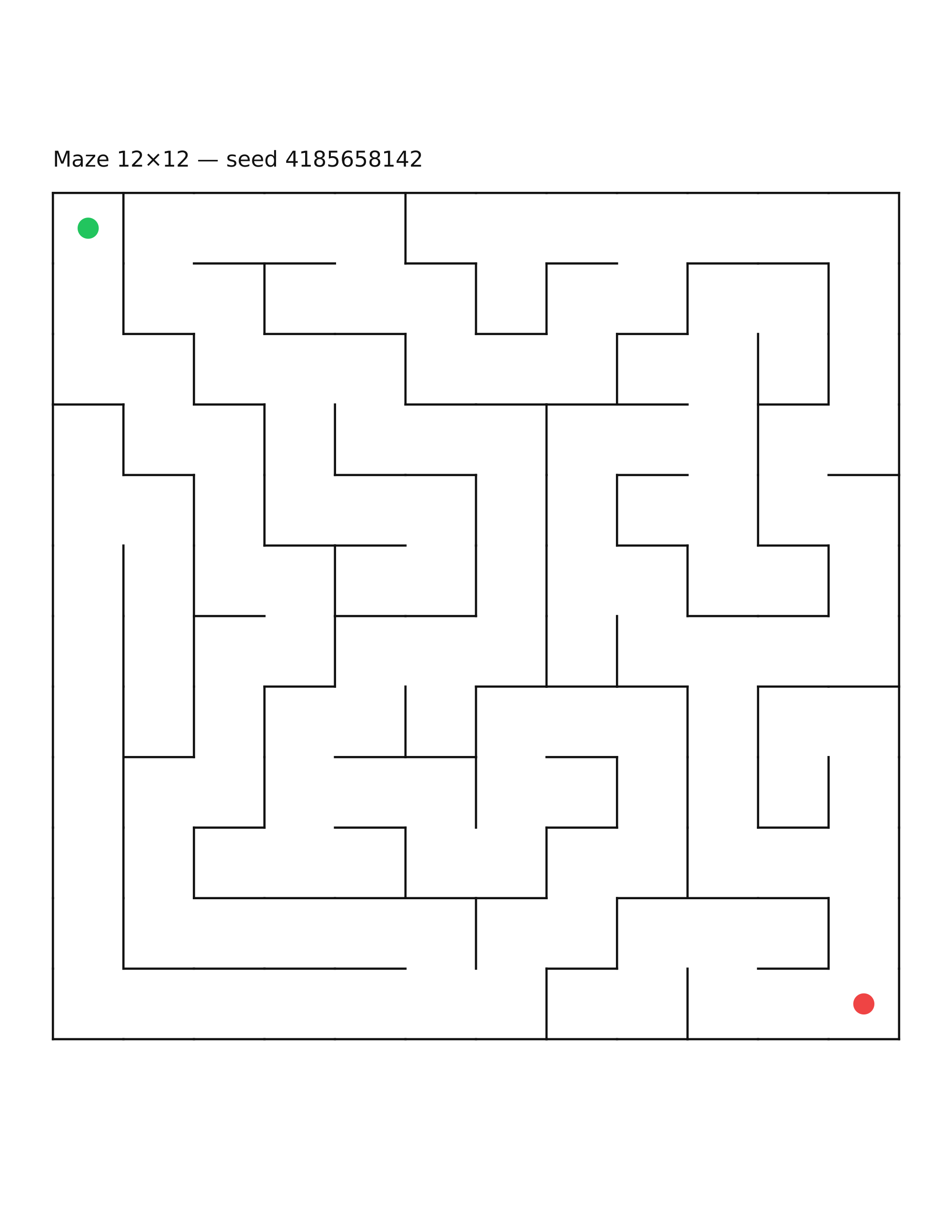 Maze 12×12 #7