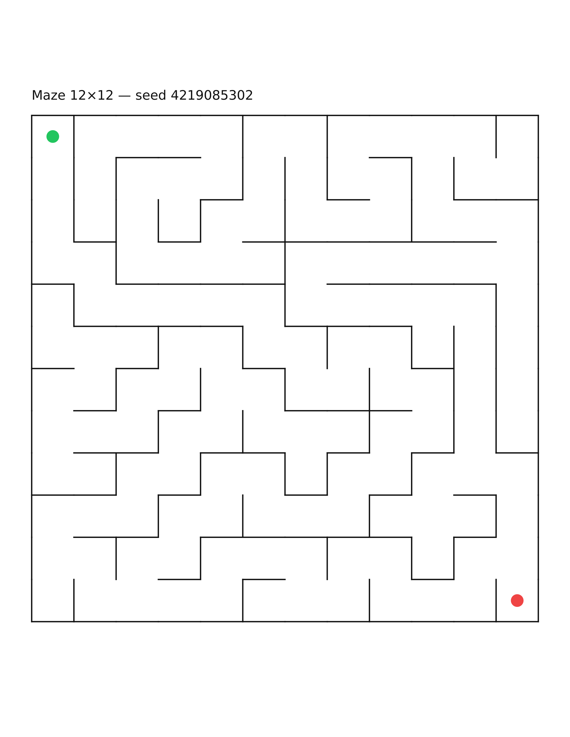 Maze 12×12 #9