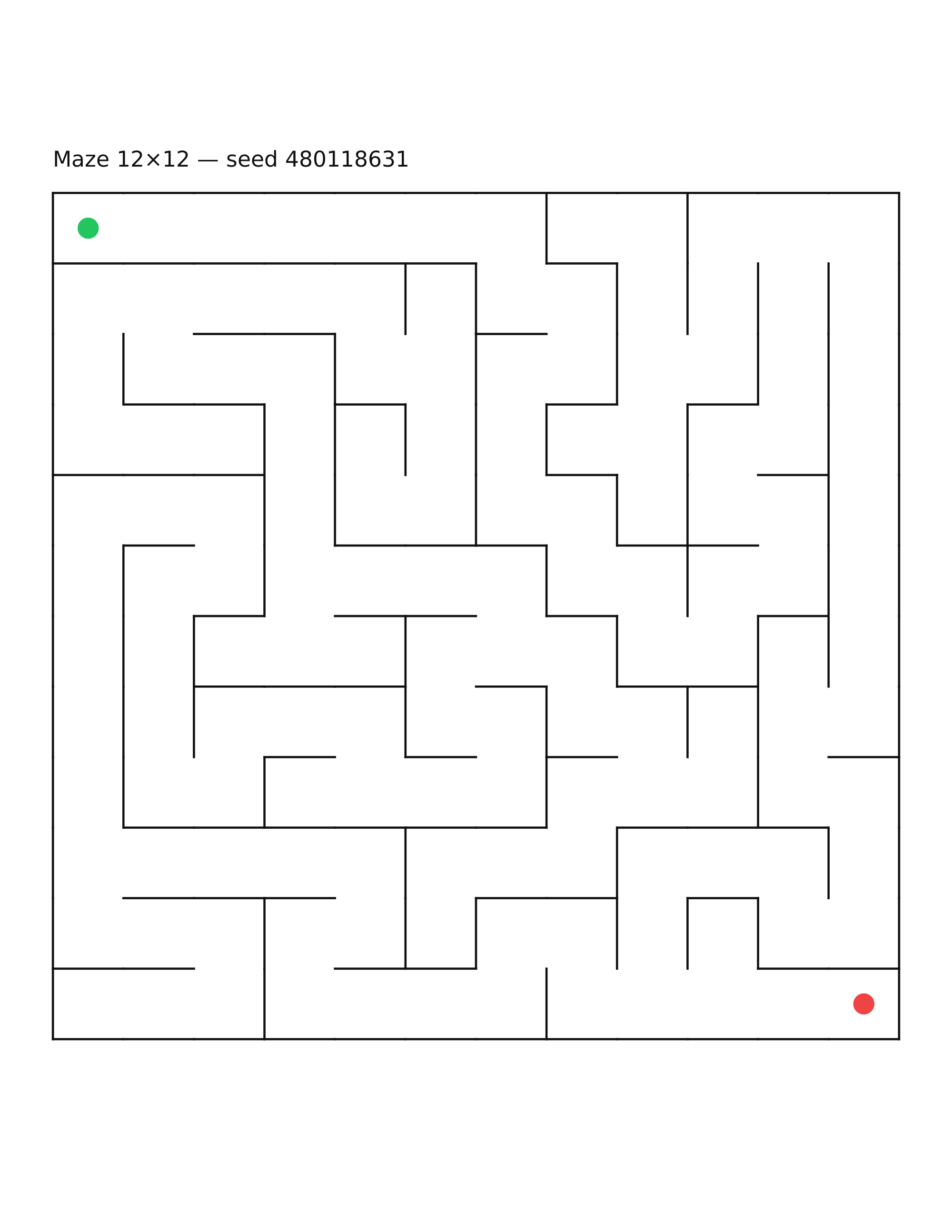 Maze 12×12 #23