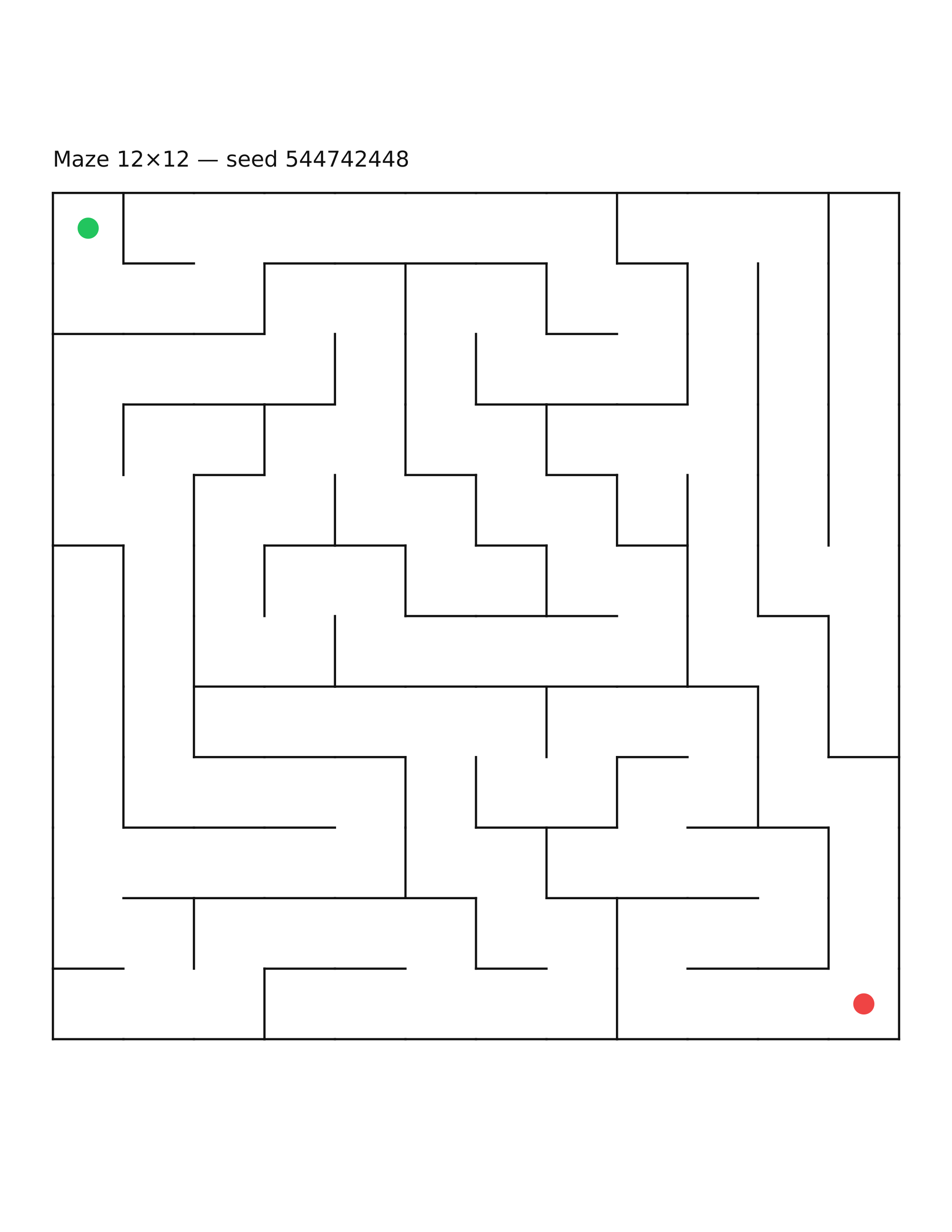 Maze 12×12 #22