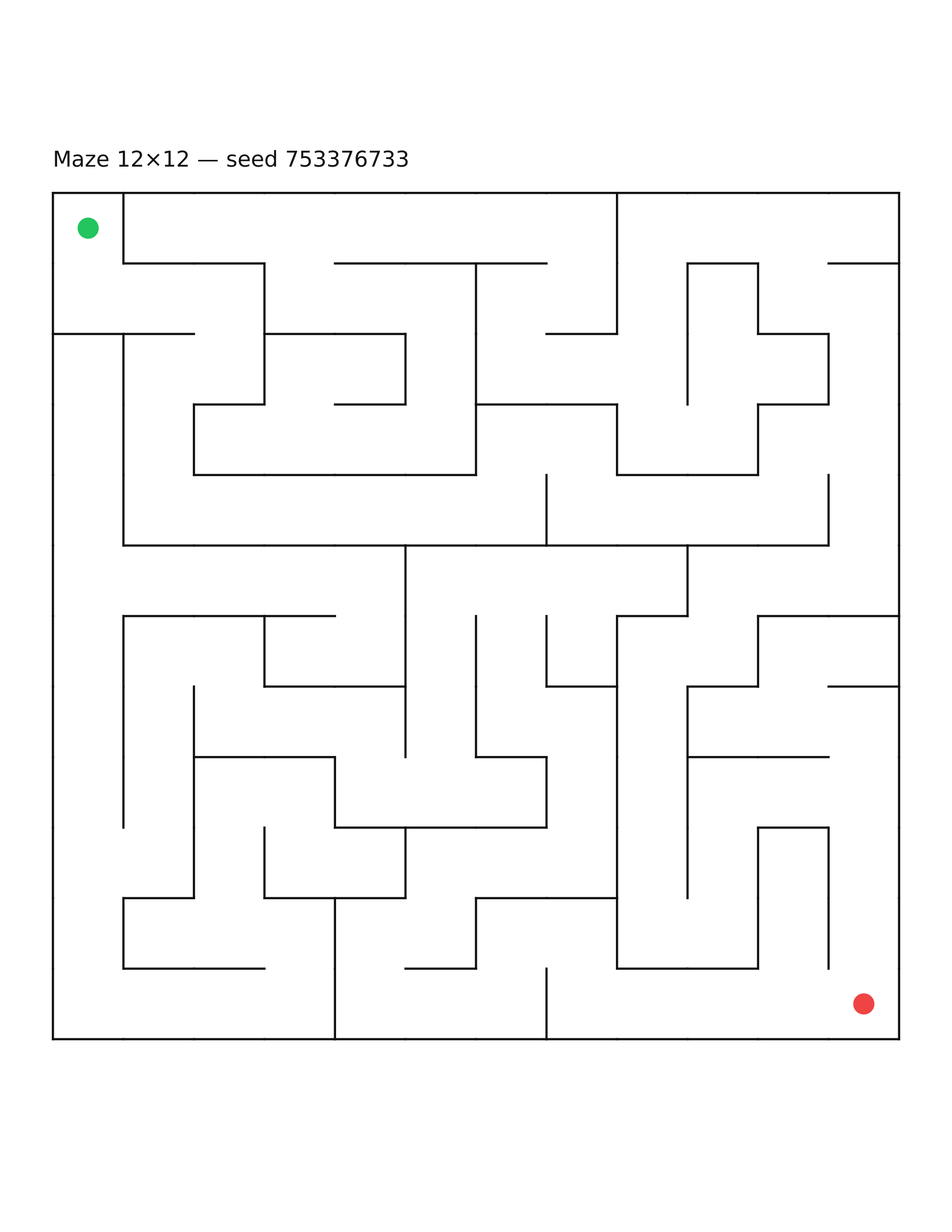 Maze 12×12 #20
