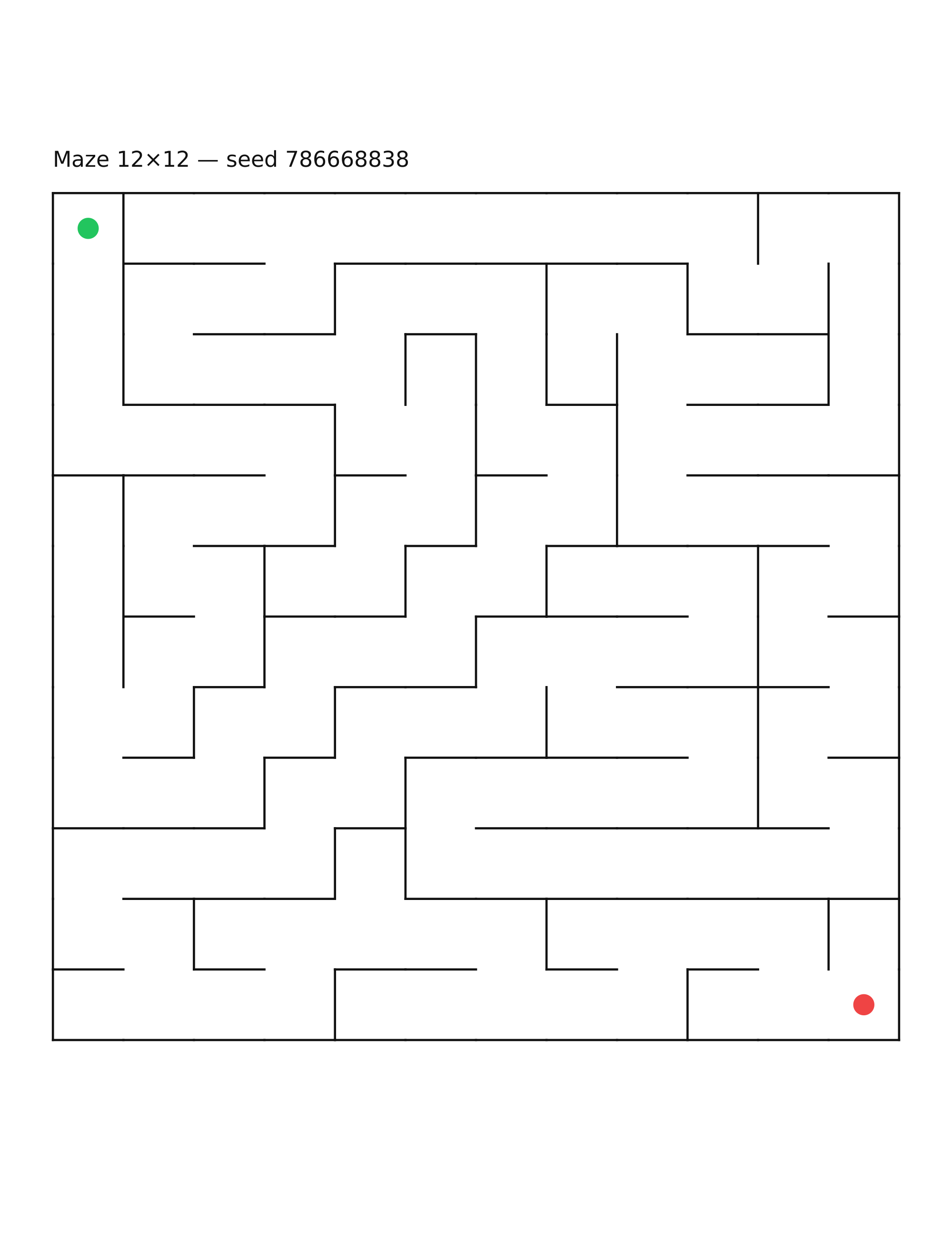 Maze 12×12 #23
