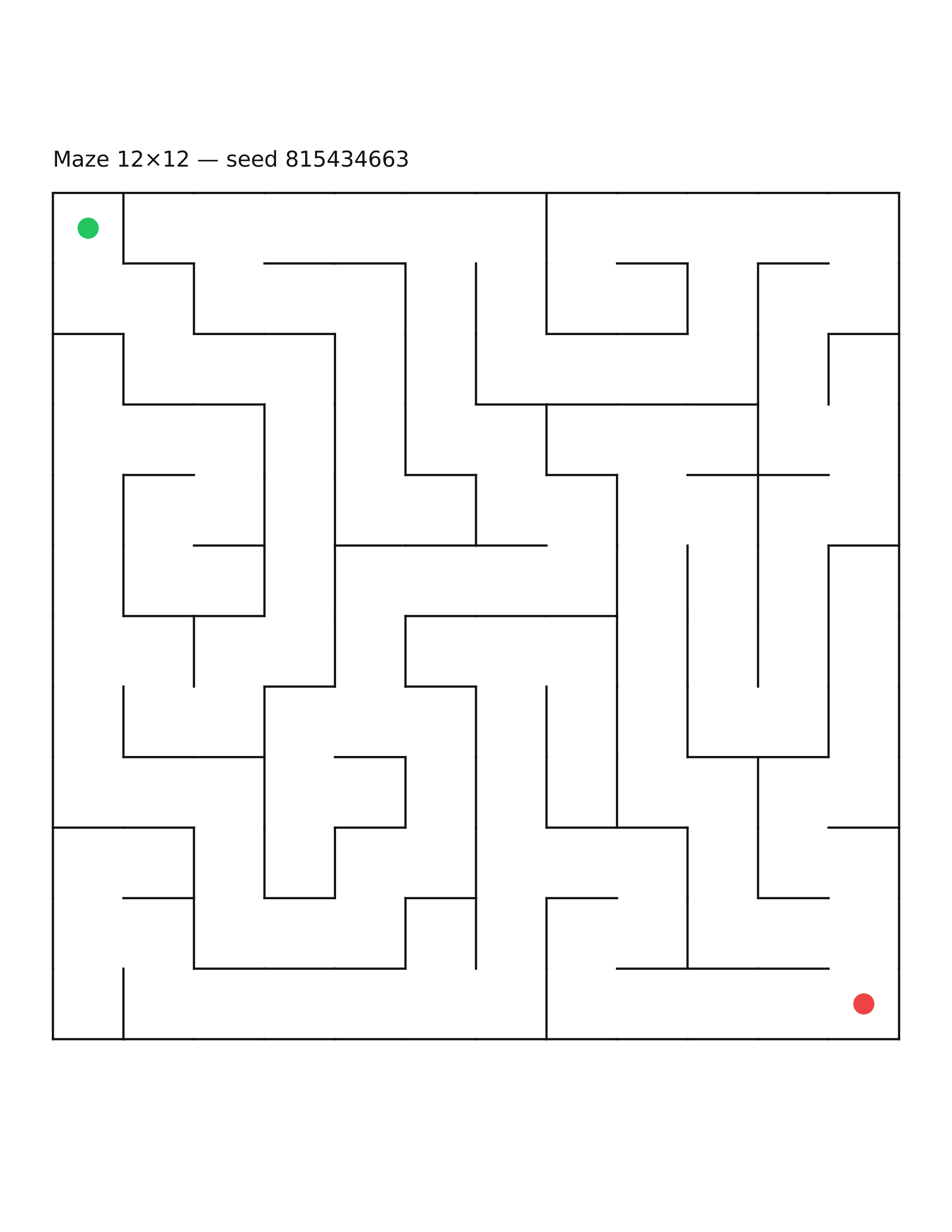 Maze 12×12 #24