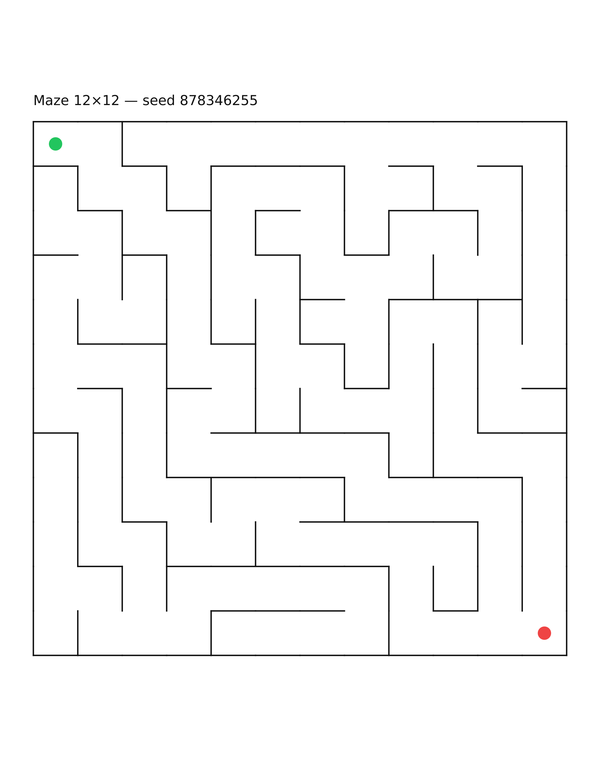 Maze 12×12 #22