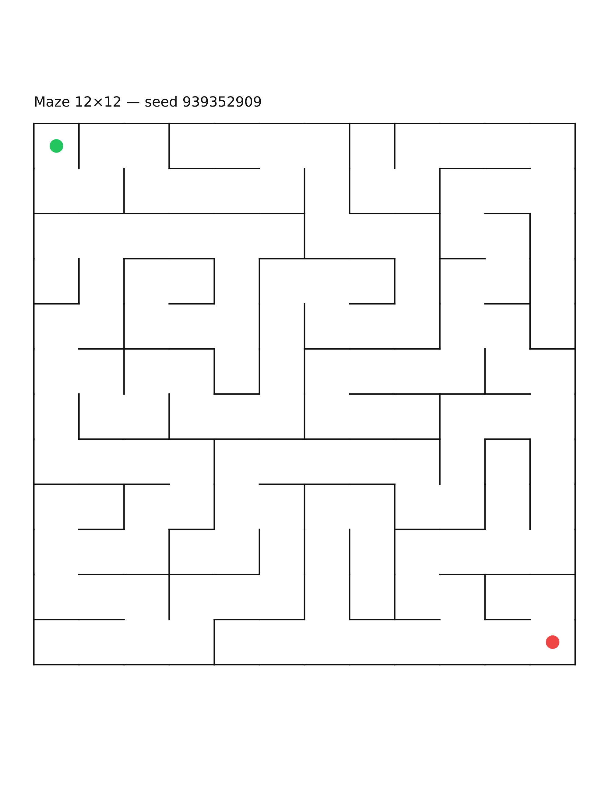 Maze 12×12 #17