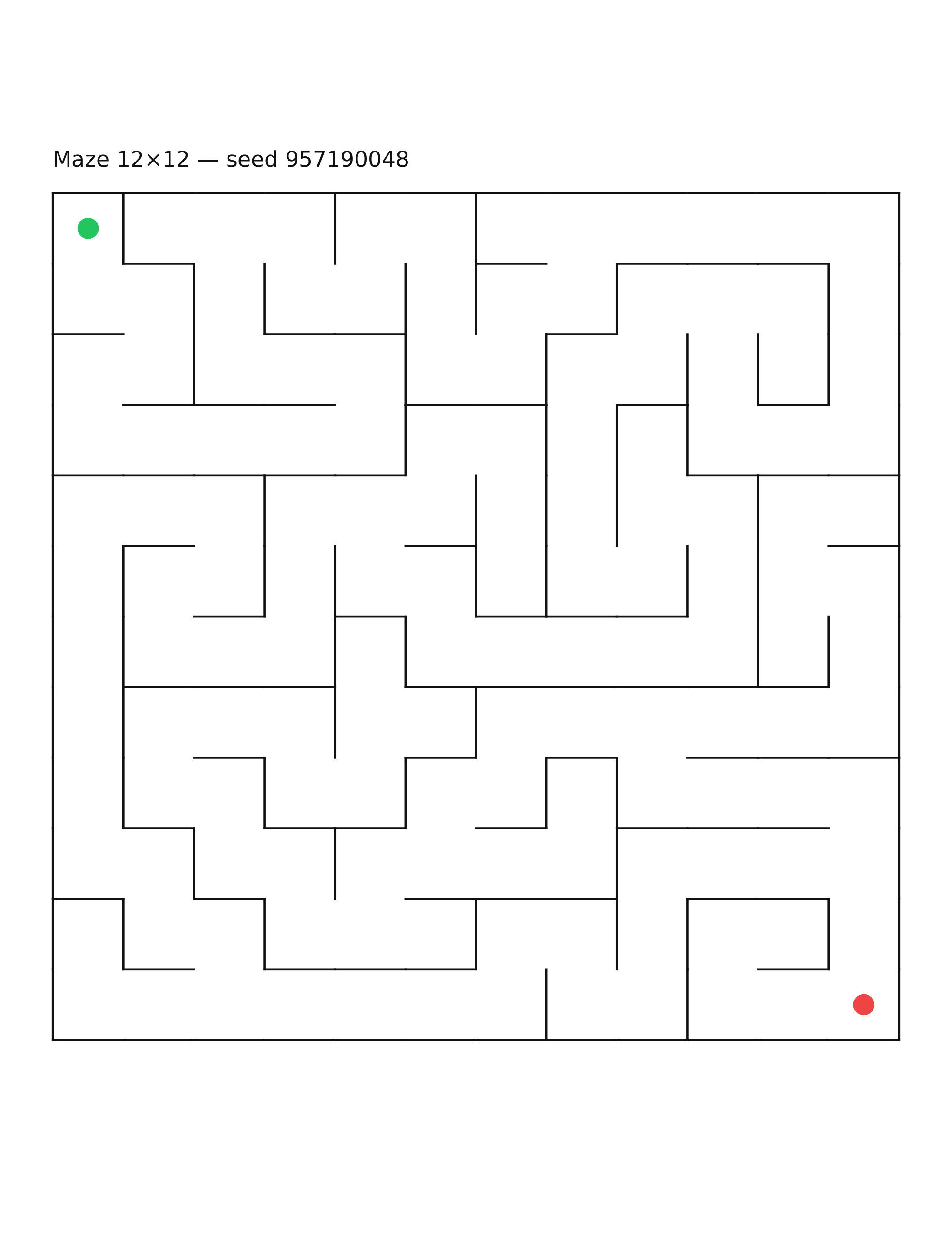 Maze 12×12 #13