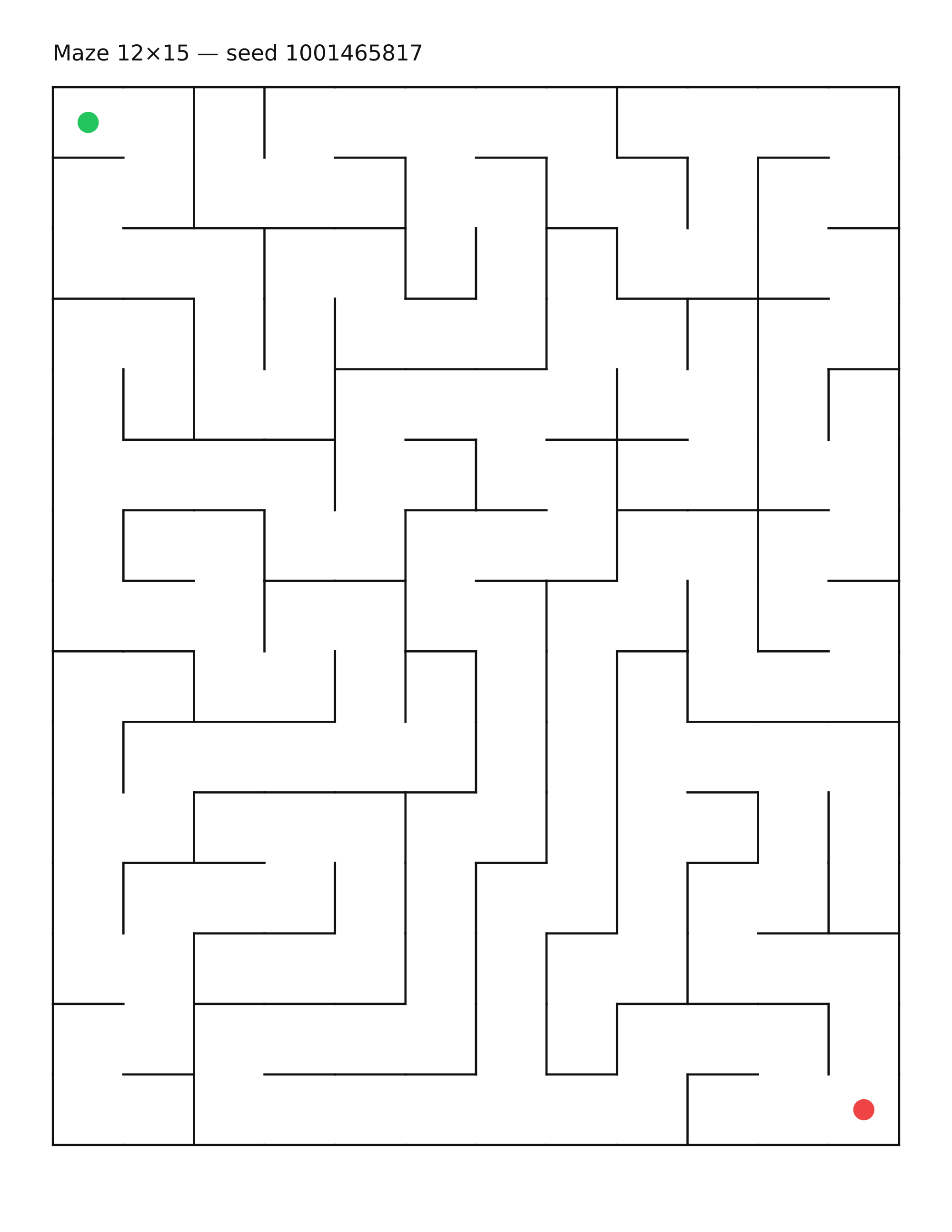 Maze 12×15 #17