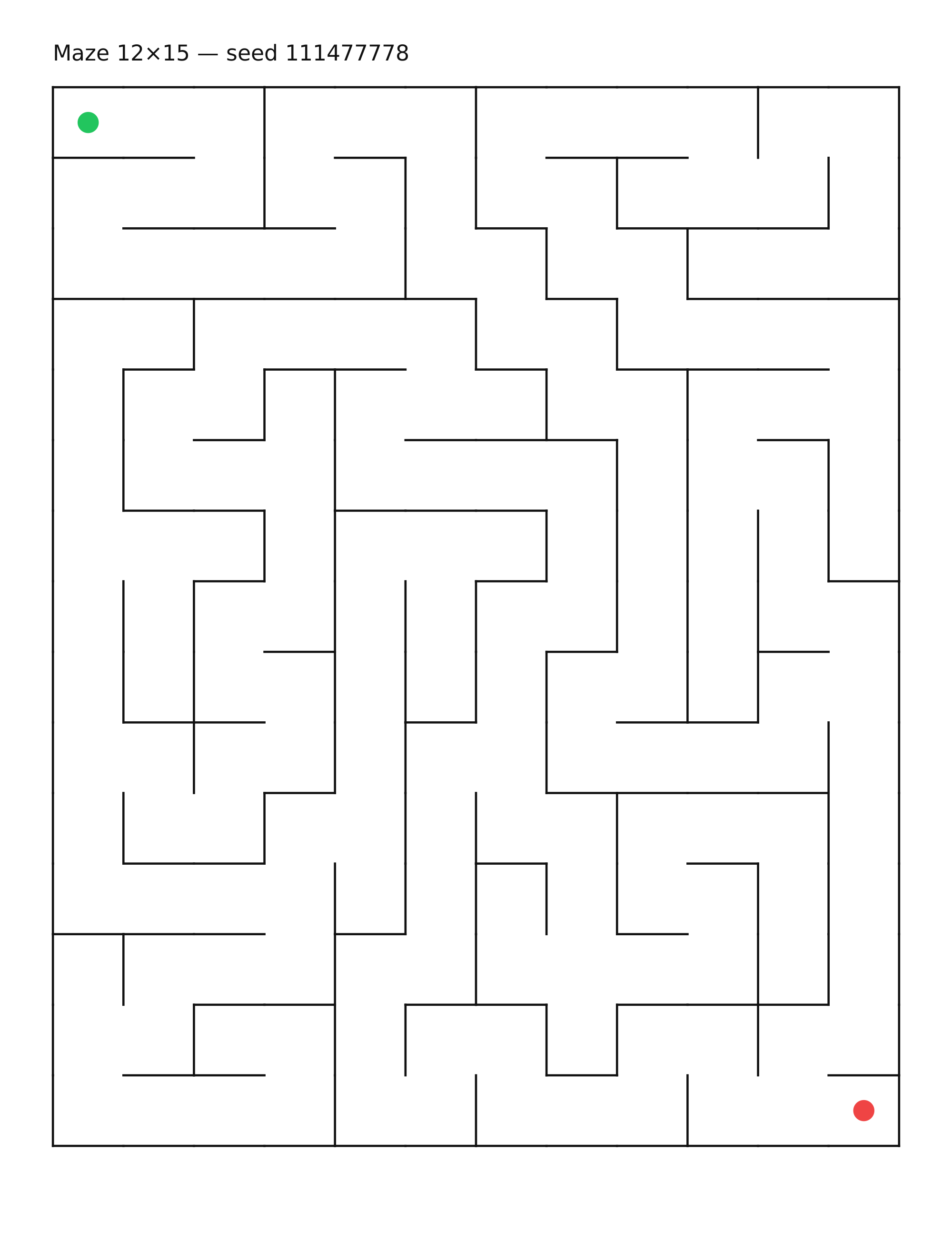 Maze 12×15 #20
