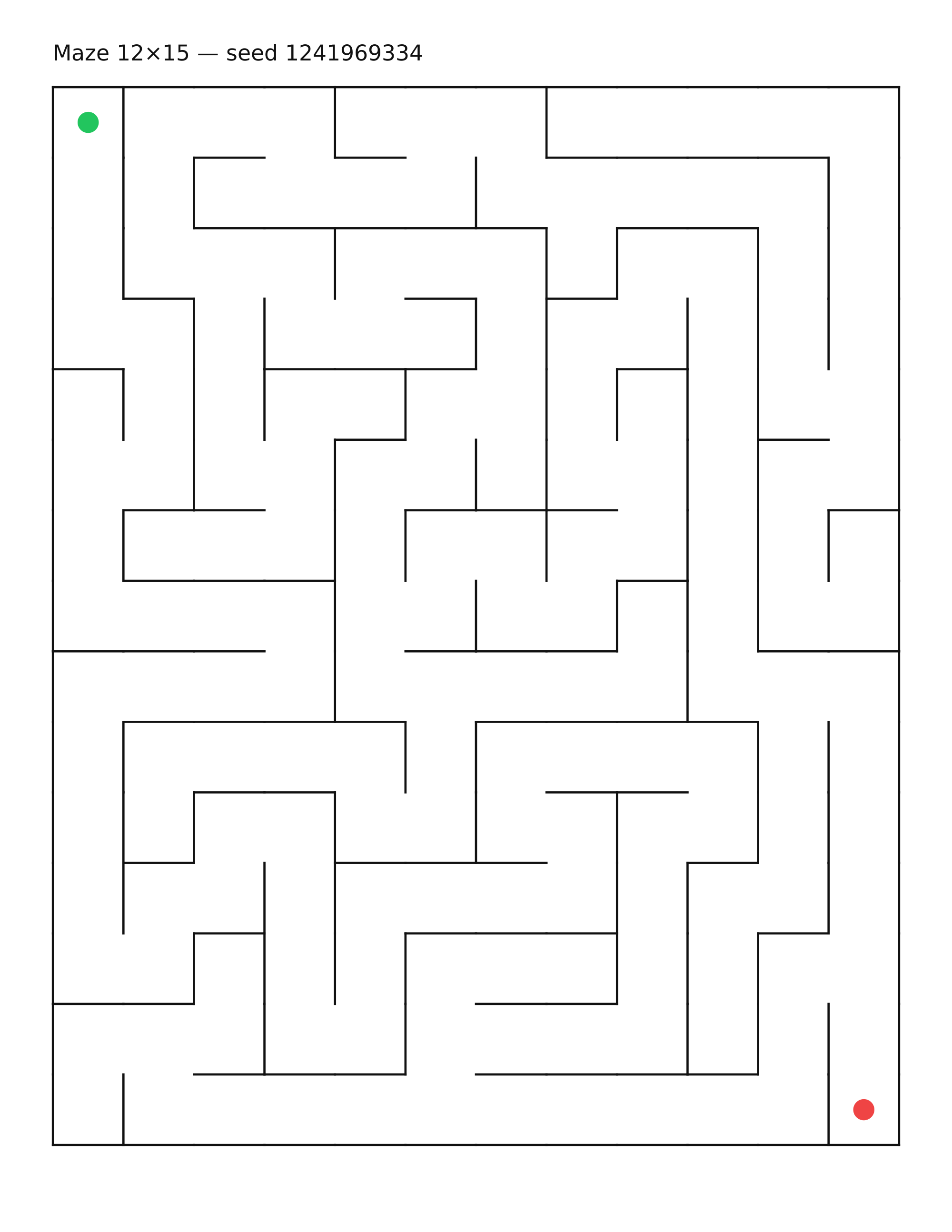 Maze 12×15 #7