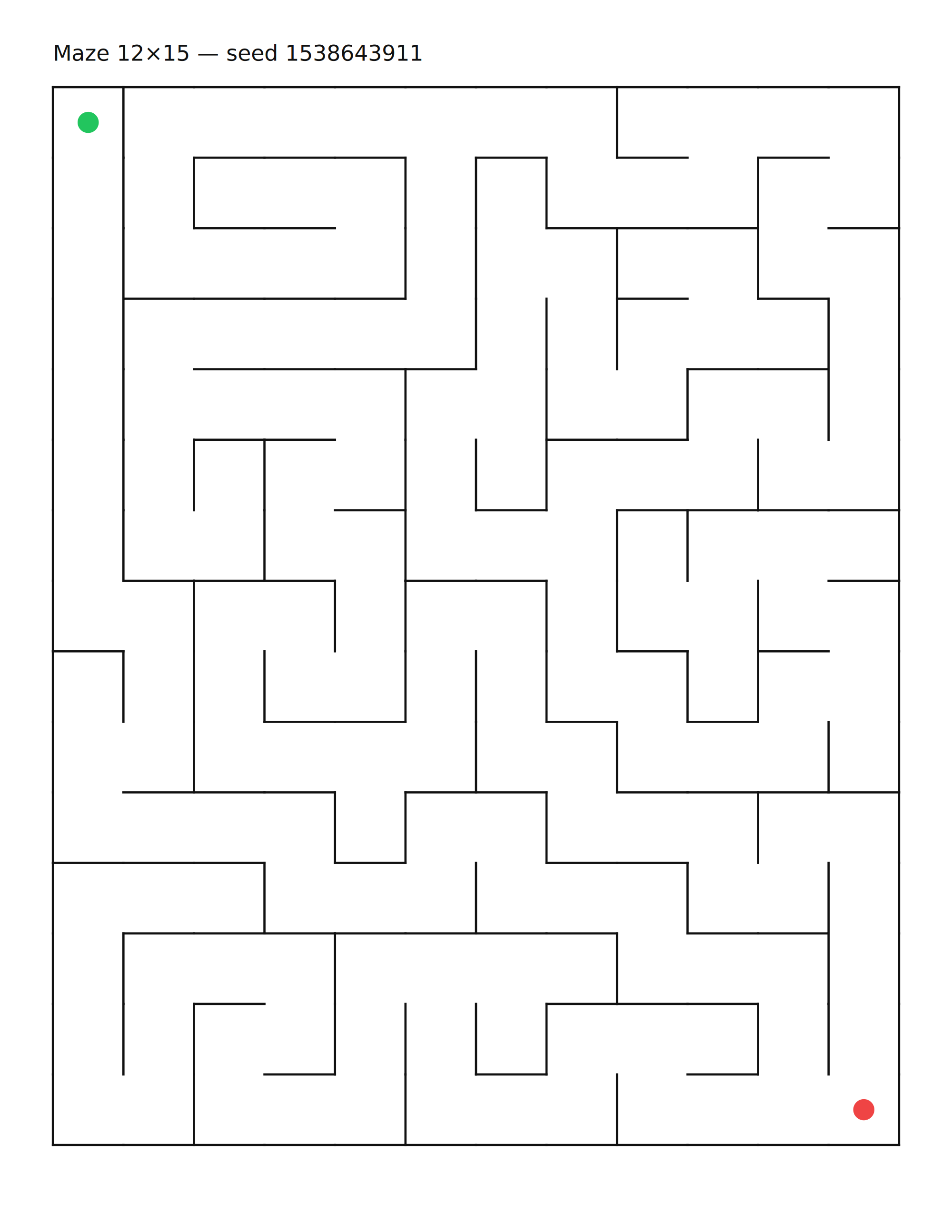 Maze 12×15 #2