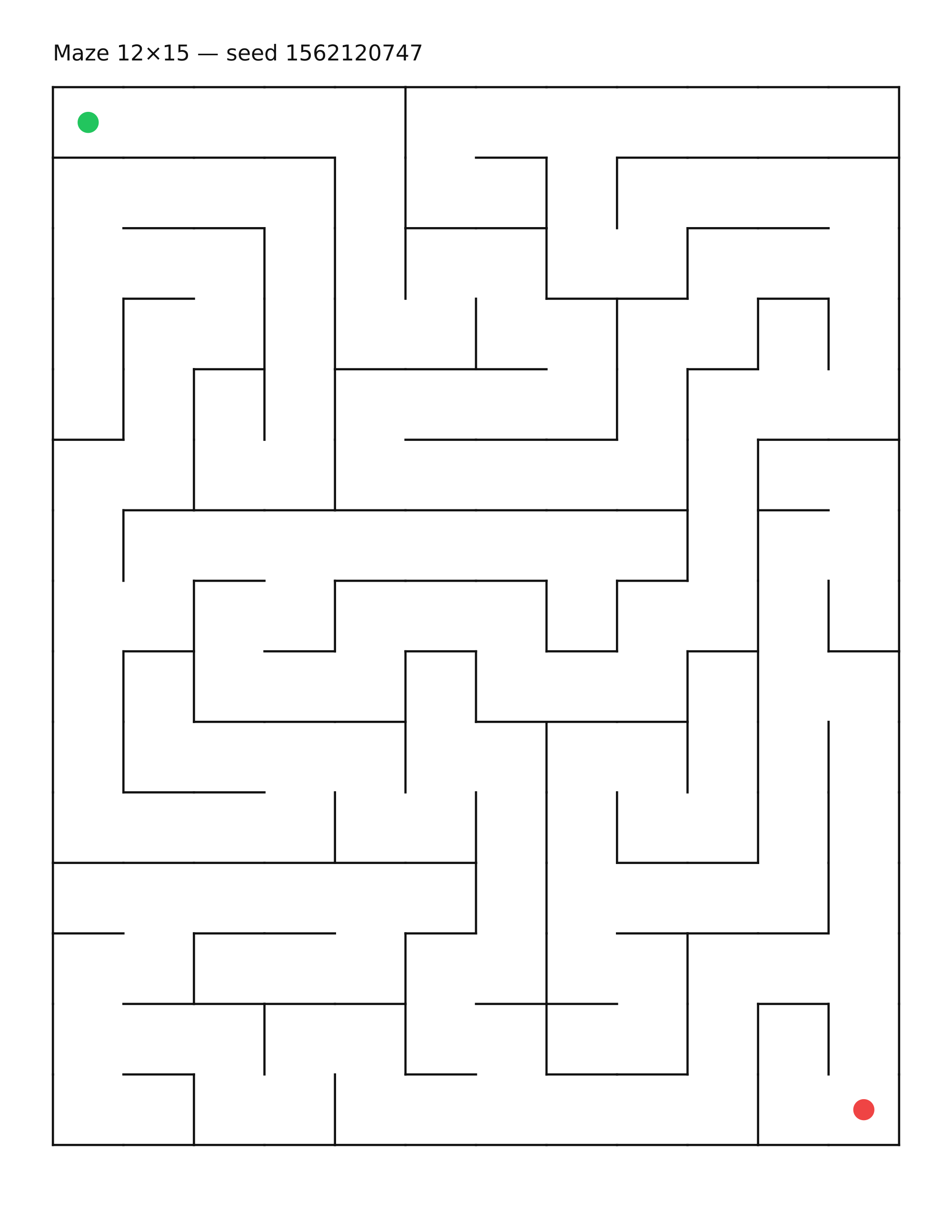 Maze 12×15 #10