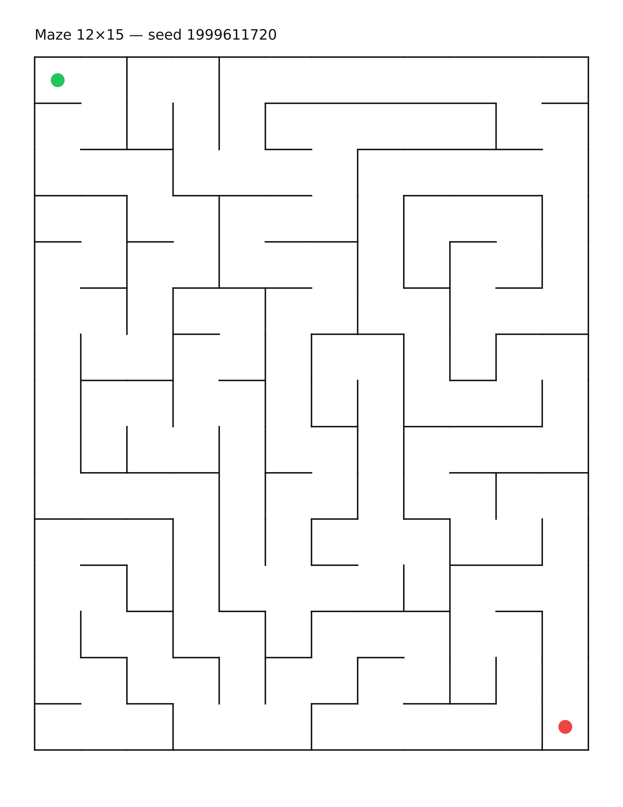 Maze 12×15 #24