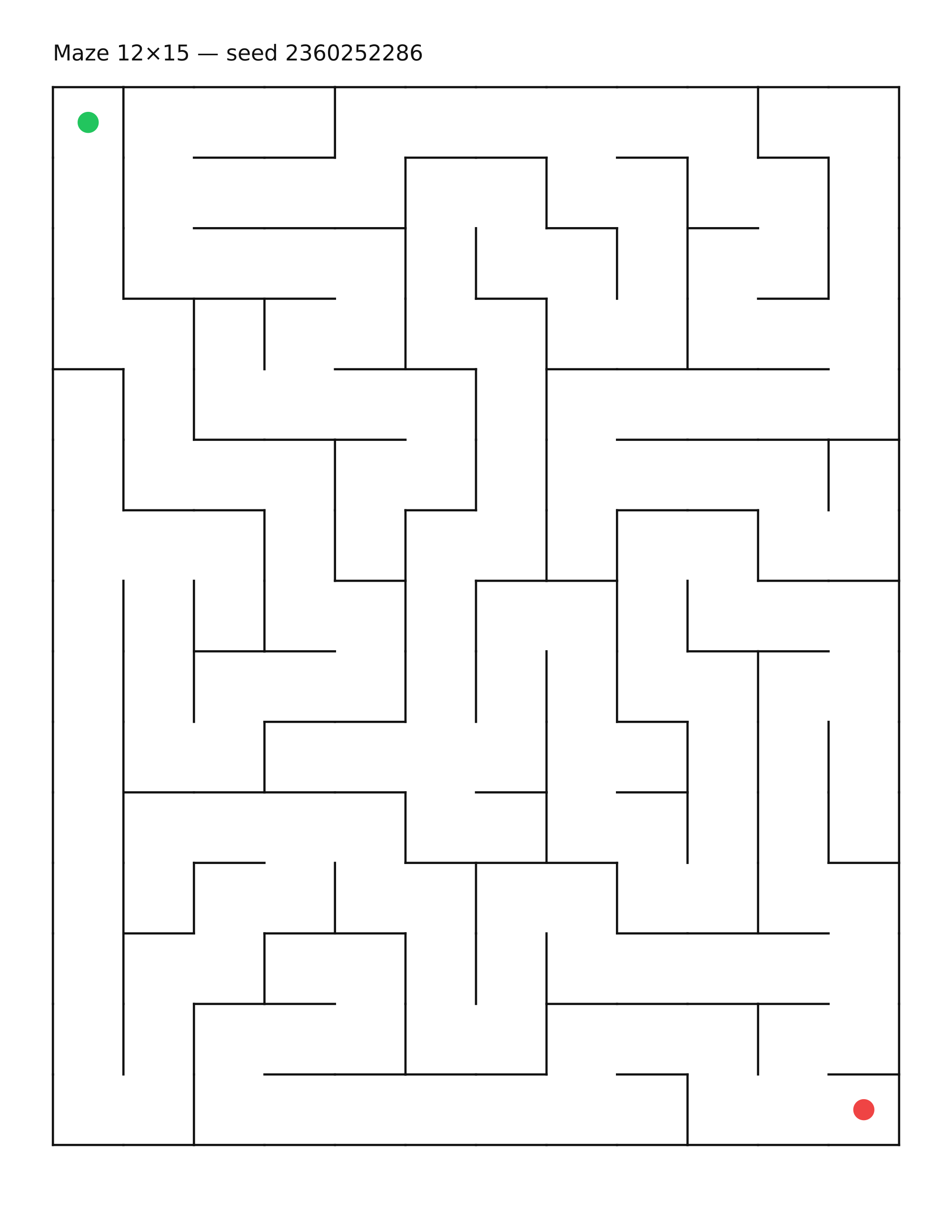 Maze 12×15 #27
