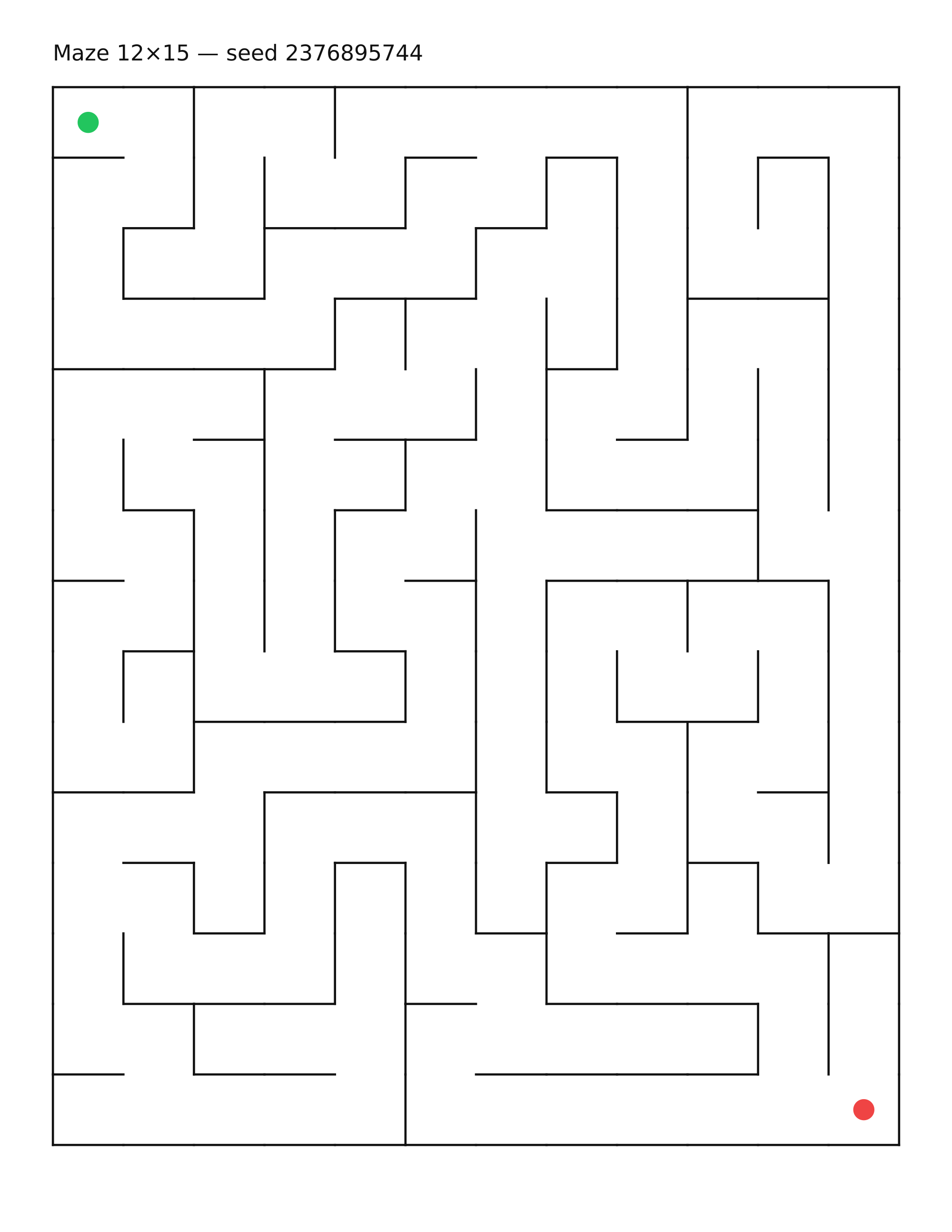 Maze 12×15 #10